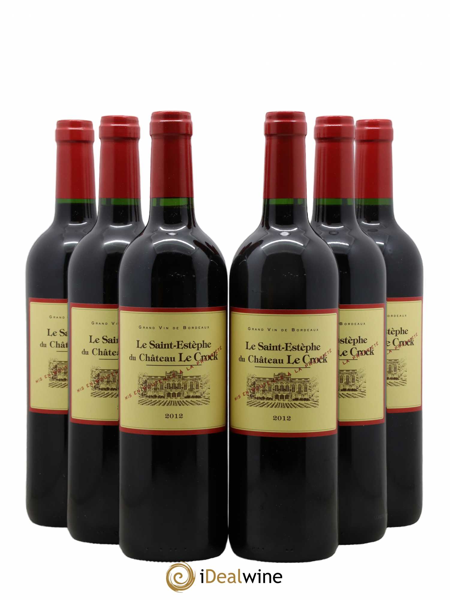 Saint-Estèphe Le Saint-Estèphe de château Le Crock 2012 - Posten von 6 Flaschen - 0