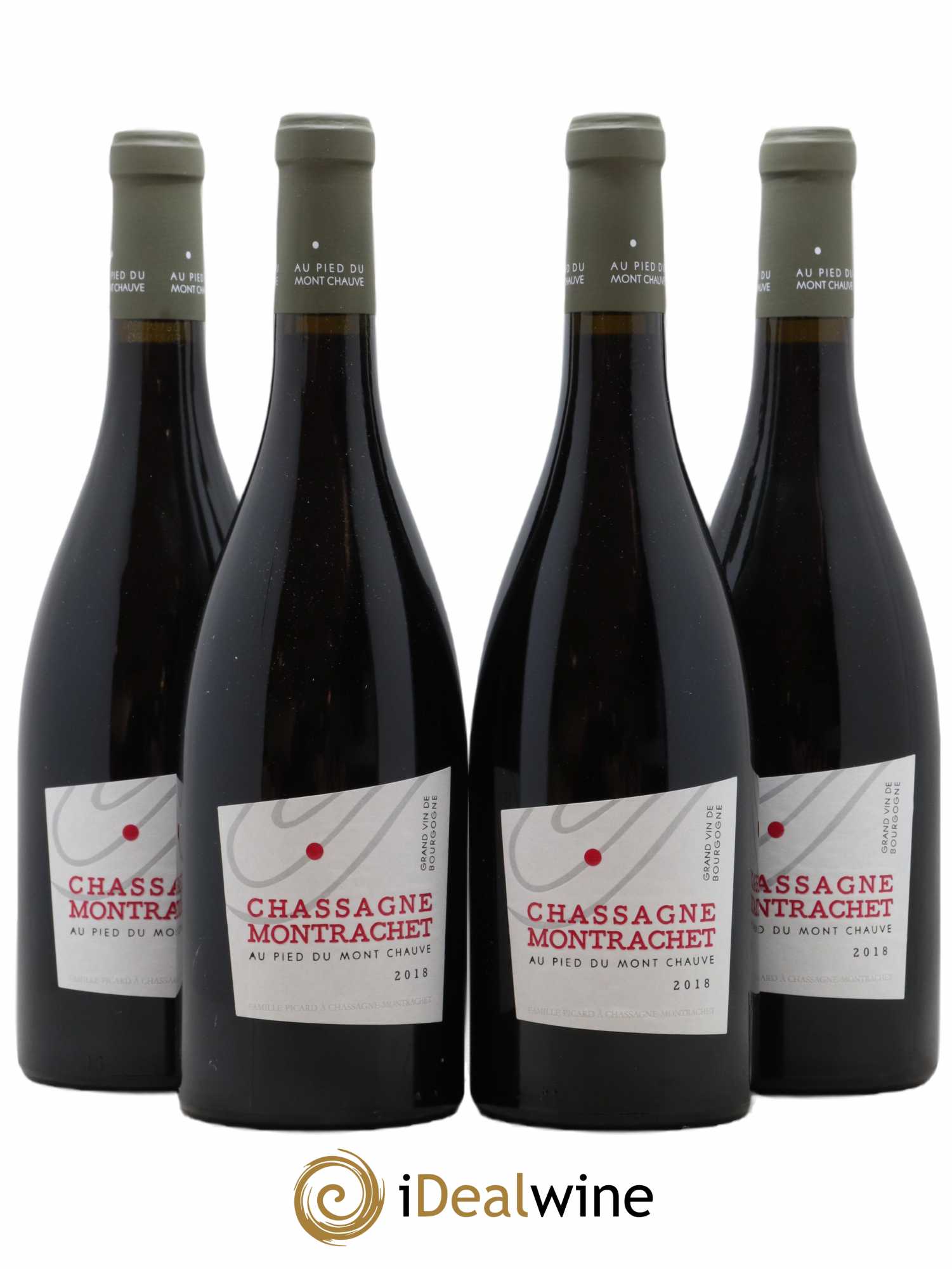 Chassagne-Montrachet Au Pied Du Mont Chauve 2018 - Posten von 4 Flaschen - 0