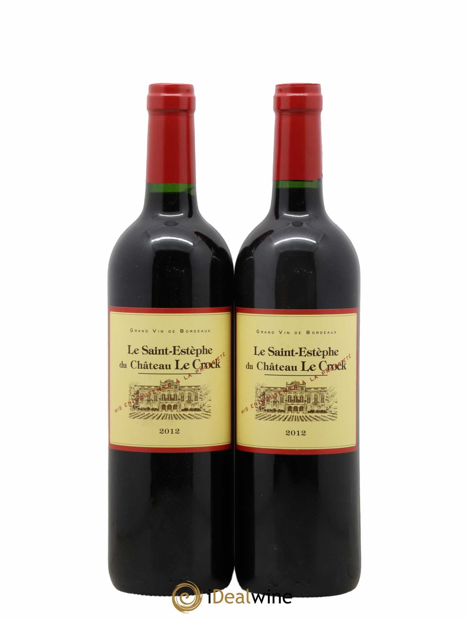 Saint-Estèphe Le Saint-Estèphe de château Le Crock 2012 - Posten von 2 Flaschen - 0