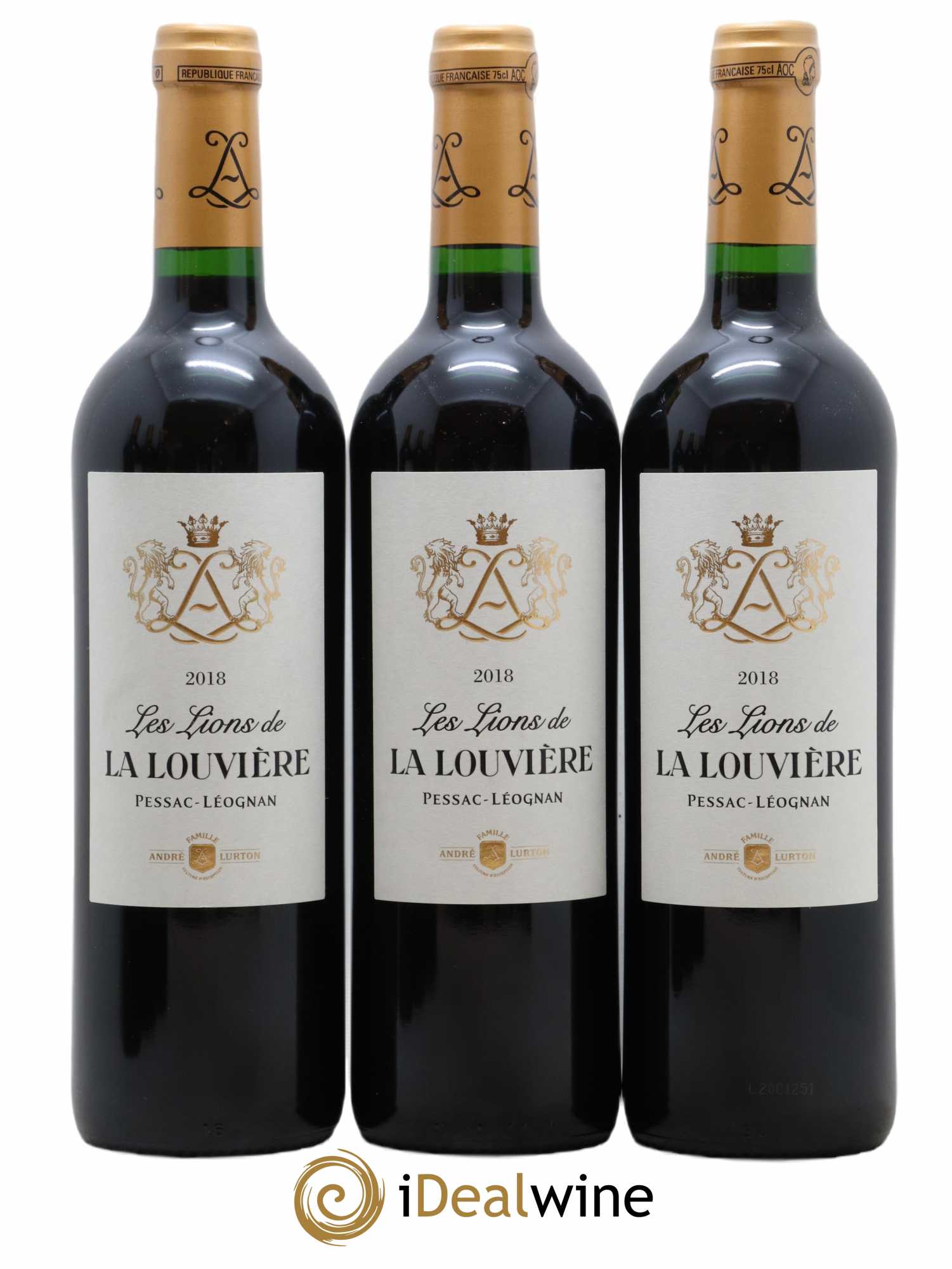 Pessac-Léognan Les Lions De La Louvière  (sans prix de réserve) 2018 - Lot de 6 bouteilles - 1