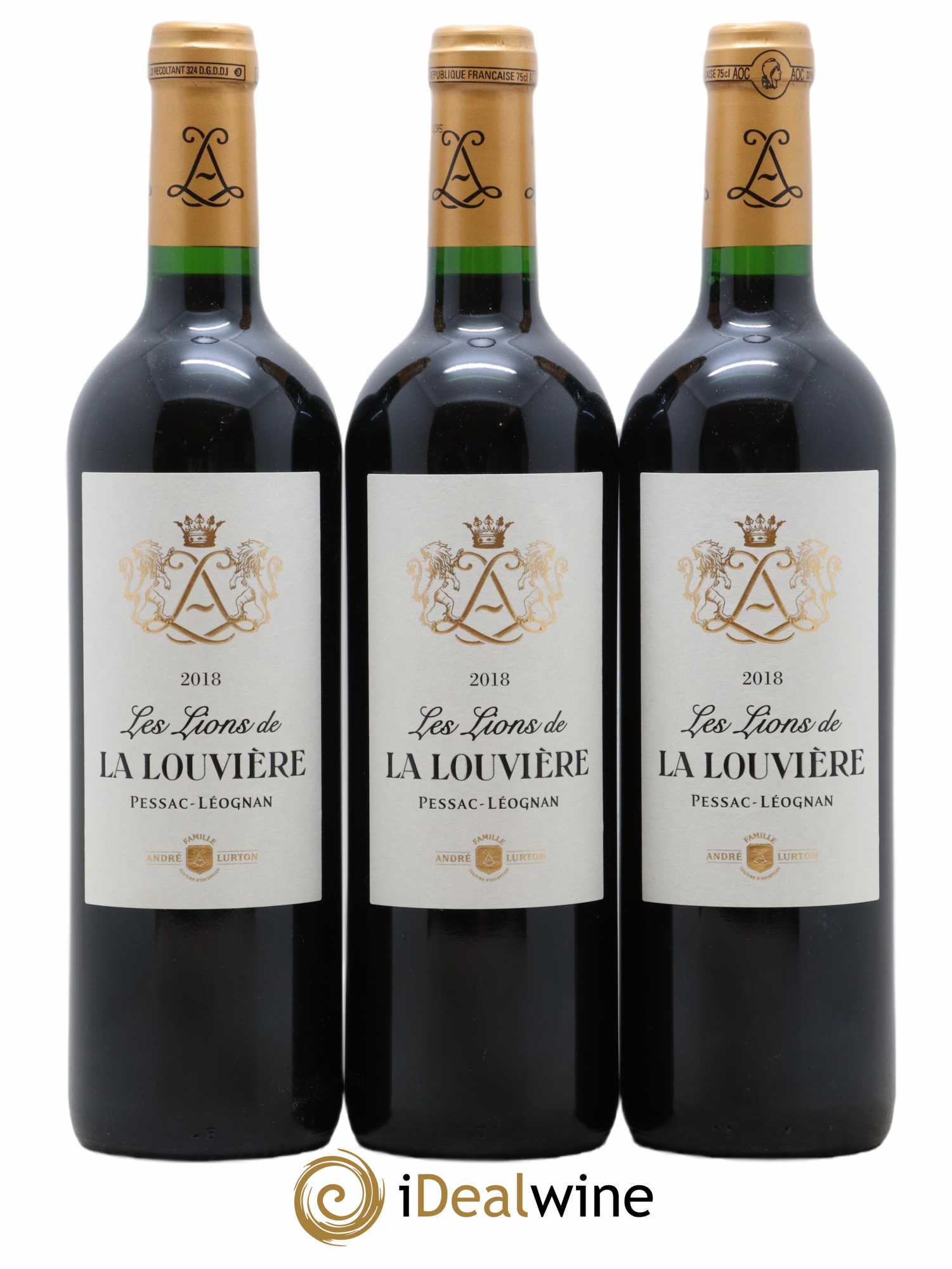 Pessac-Léognan Les Lions De La Louvière  (sans prix de réserve) 2018 - Lot de 6 bouteilles - 2
