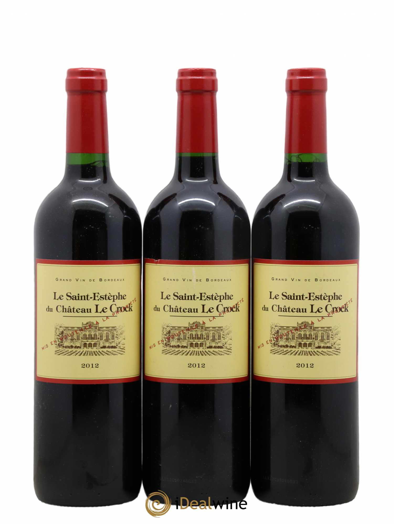 Saint-Estèphe Le Saint-Estèphe de château Le Crock 2012 - Posten von 12 Flaschen - 1