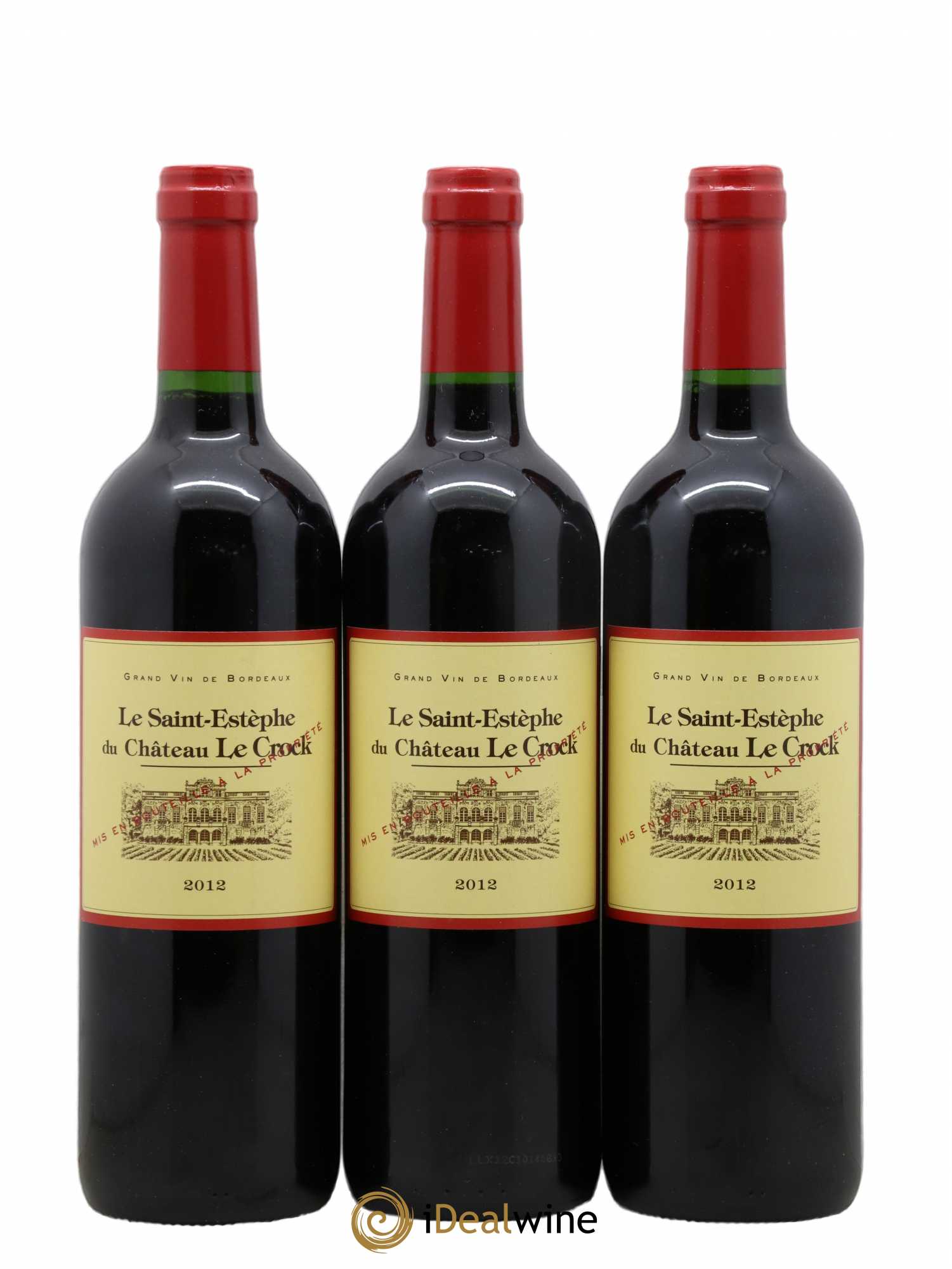 Saint-Estèphe Le Saint-Estèphe de château Le Crock 2012 - Posten von 12 Flaschen - 2