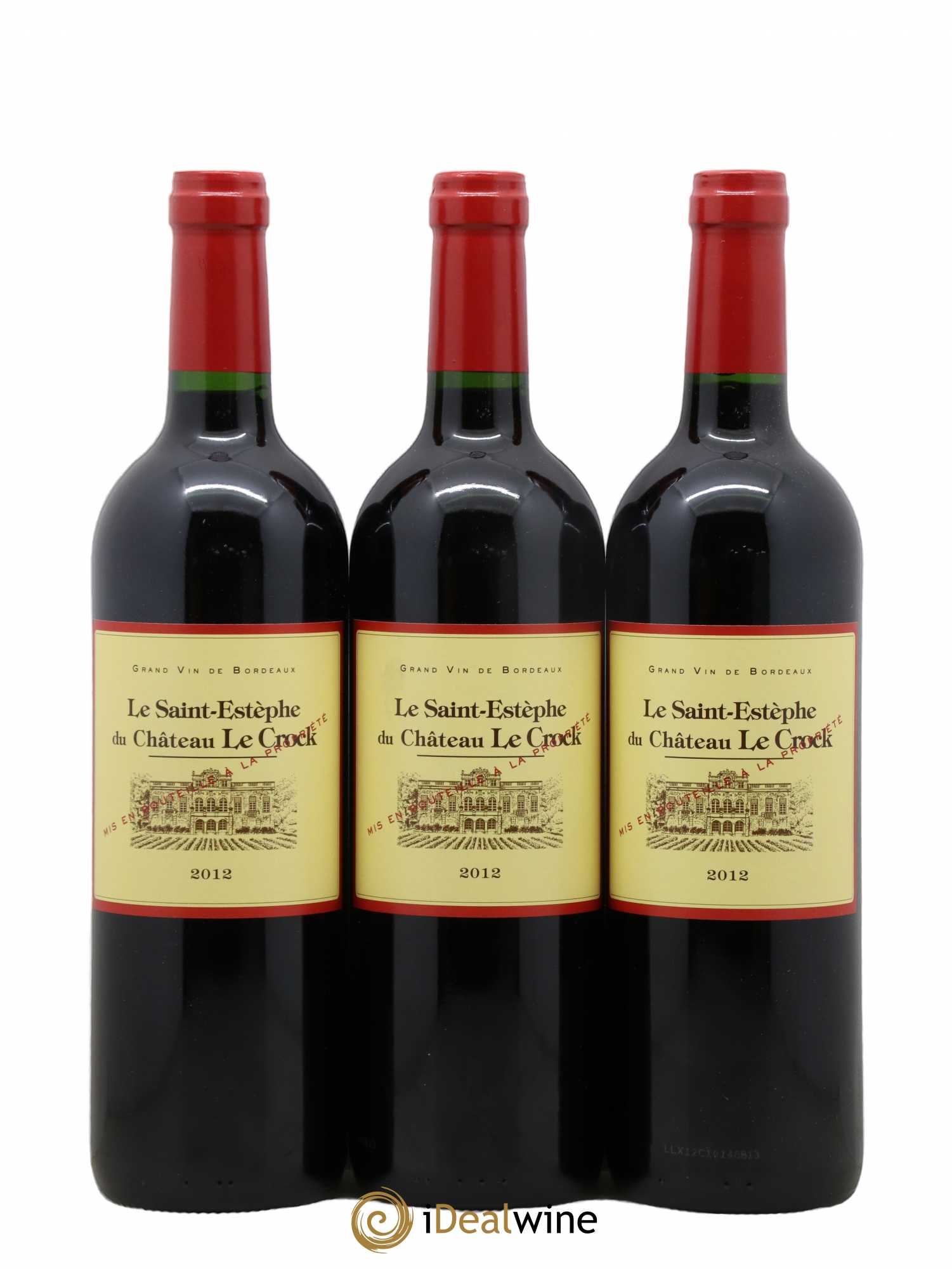 Saint-Estèphe Le Saint-Estèphe de château Le Crock 2012 - Posten von 12 Flaschen - 3