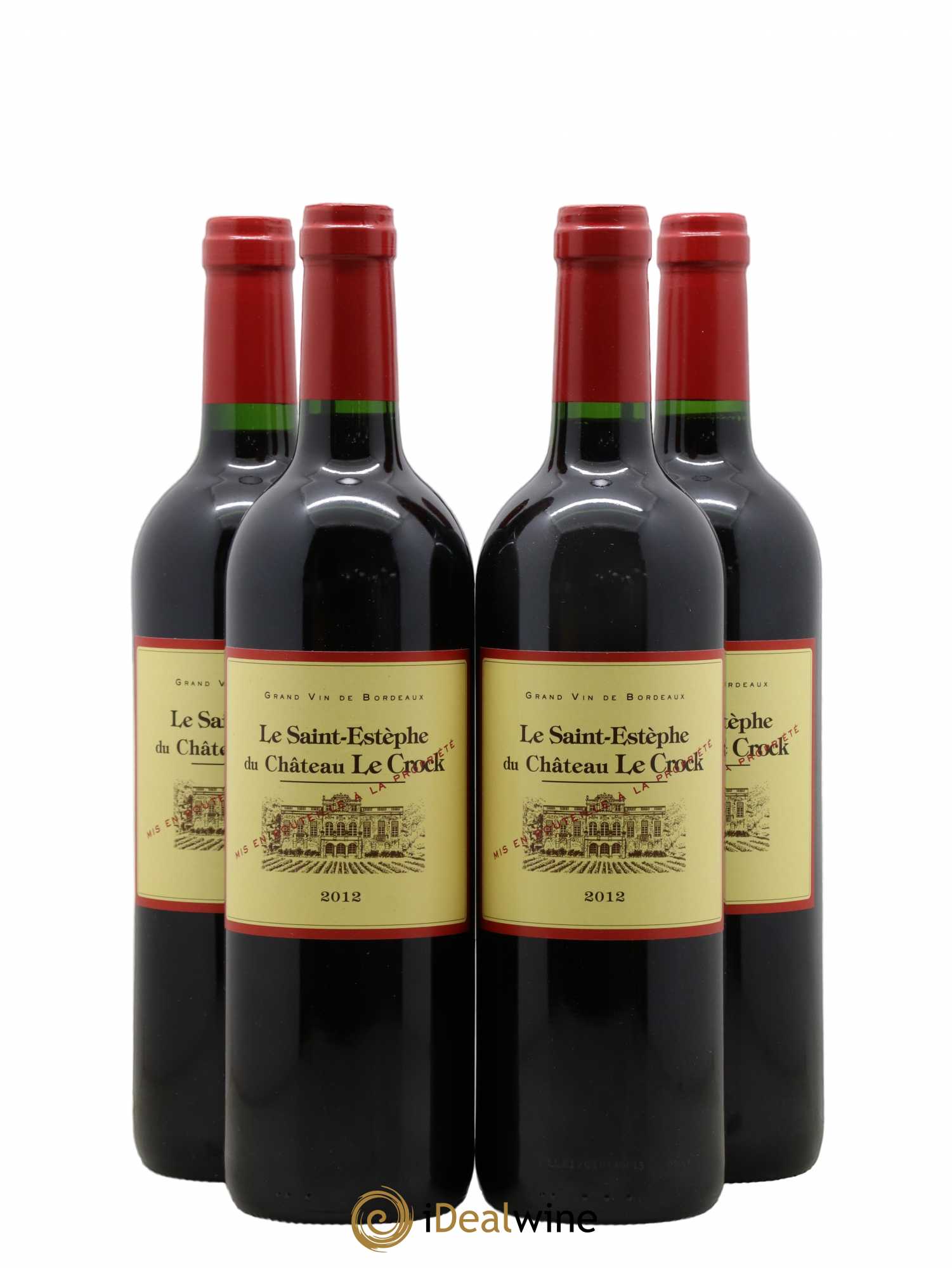 Saint-Estèphe Le Saint-Estèphe Château Le Crock 2012 - Posten von 4 Flaschen - 0