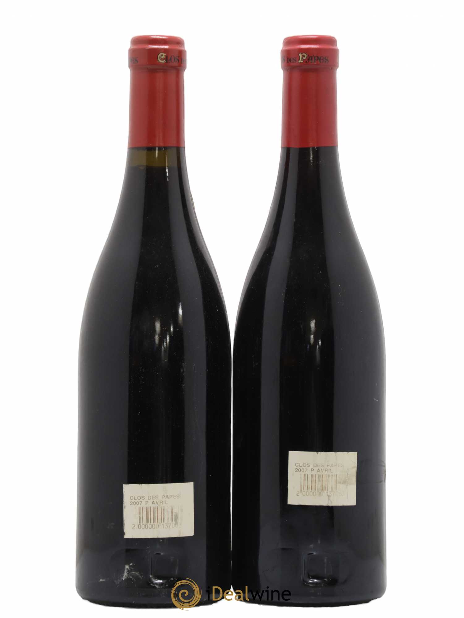 Châteauneuf-du-Pape Clos des Papes - Paul Avril 2007 - Lot de 2 bouteilles - 1