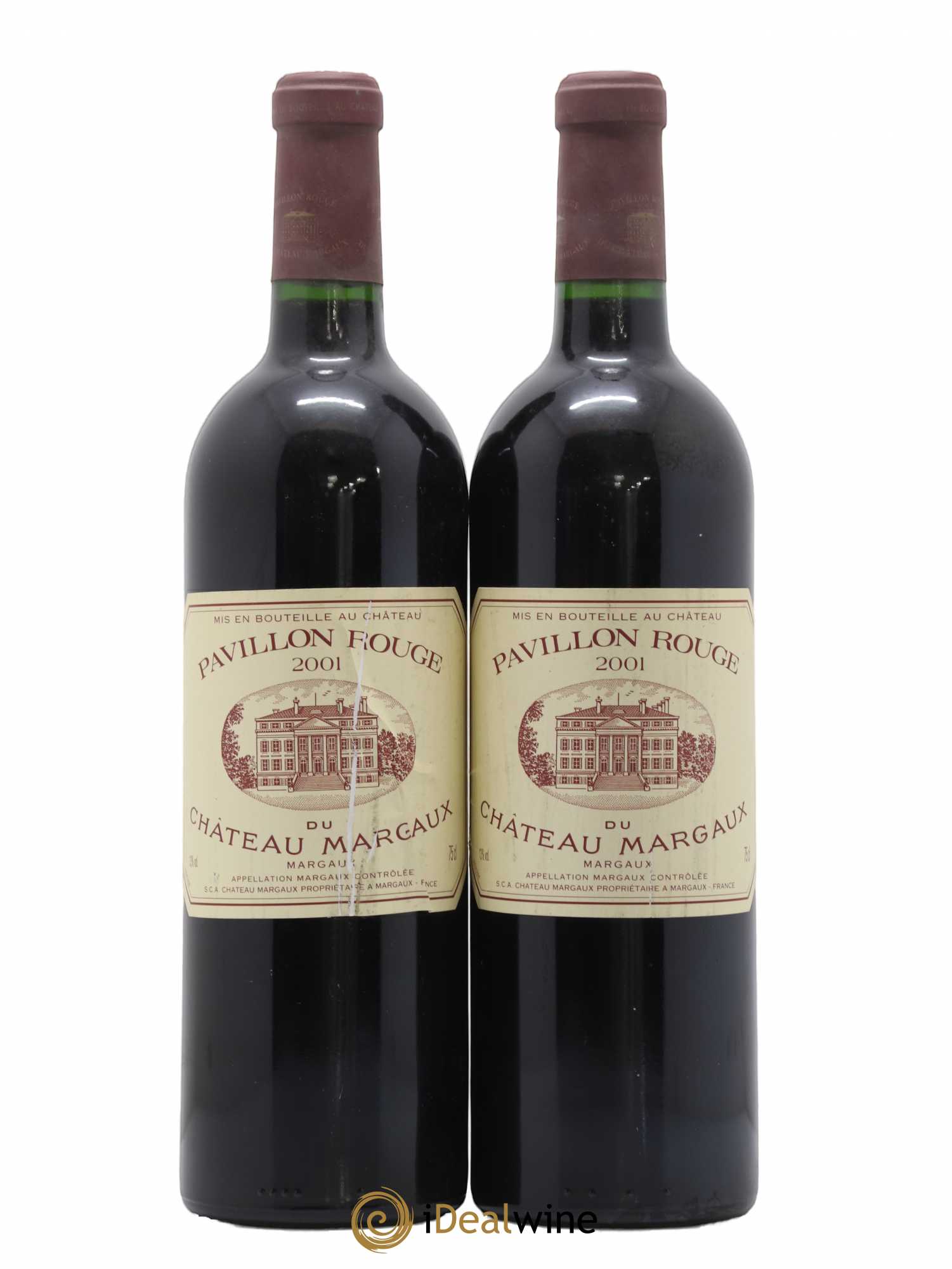 Pavillon Rouge du Château Margaux Second Vin 2001 - Lot de 2 bouteilles - 0