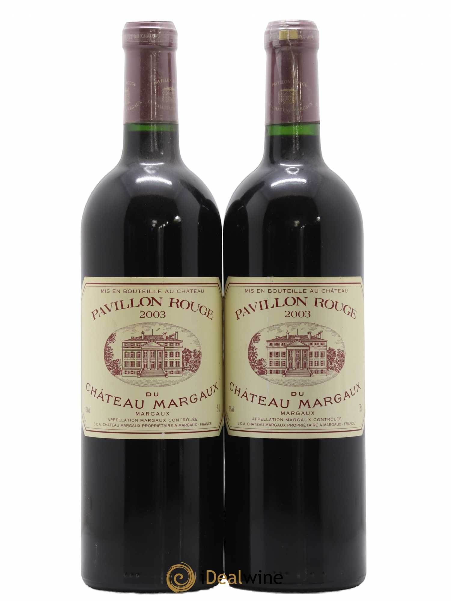 Pavillon Rouge du Château Margaux Second Vin 2003 - Lot de 2 bouteilles - 0