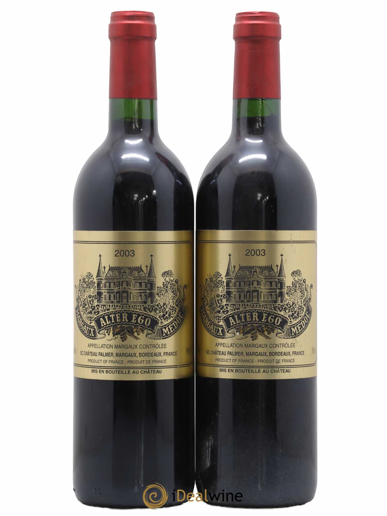Alter Ego de Palmer Second Vin 2003 - Lot de 2 bouteilles - 0