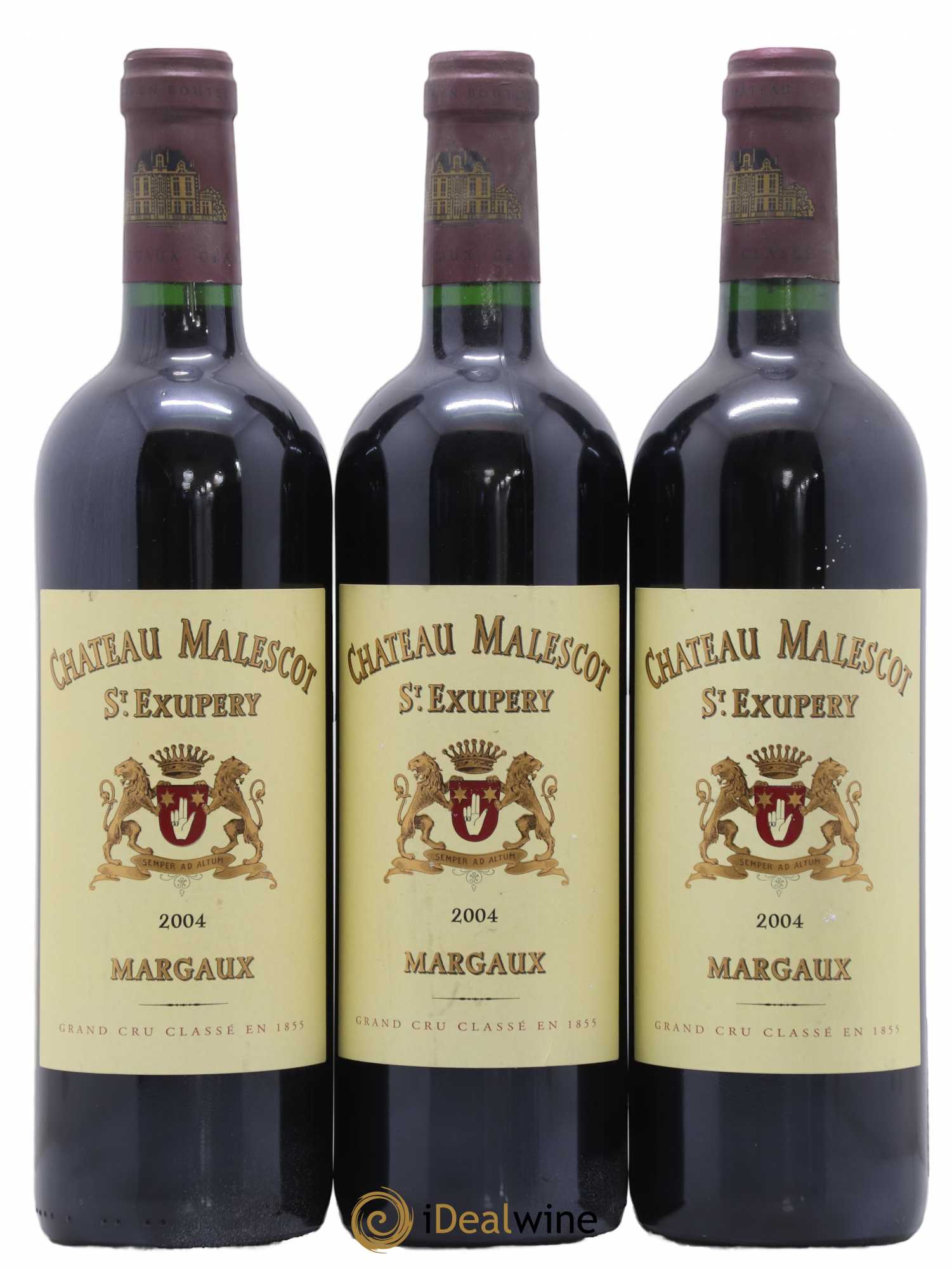 Château Malescot Saint-Exupéry 3ème Grand Cru Classé 2004 - Lot de 3 bouteilles - 0