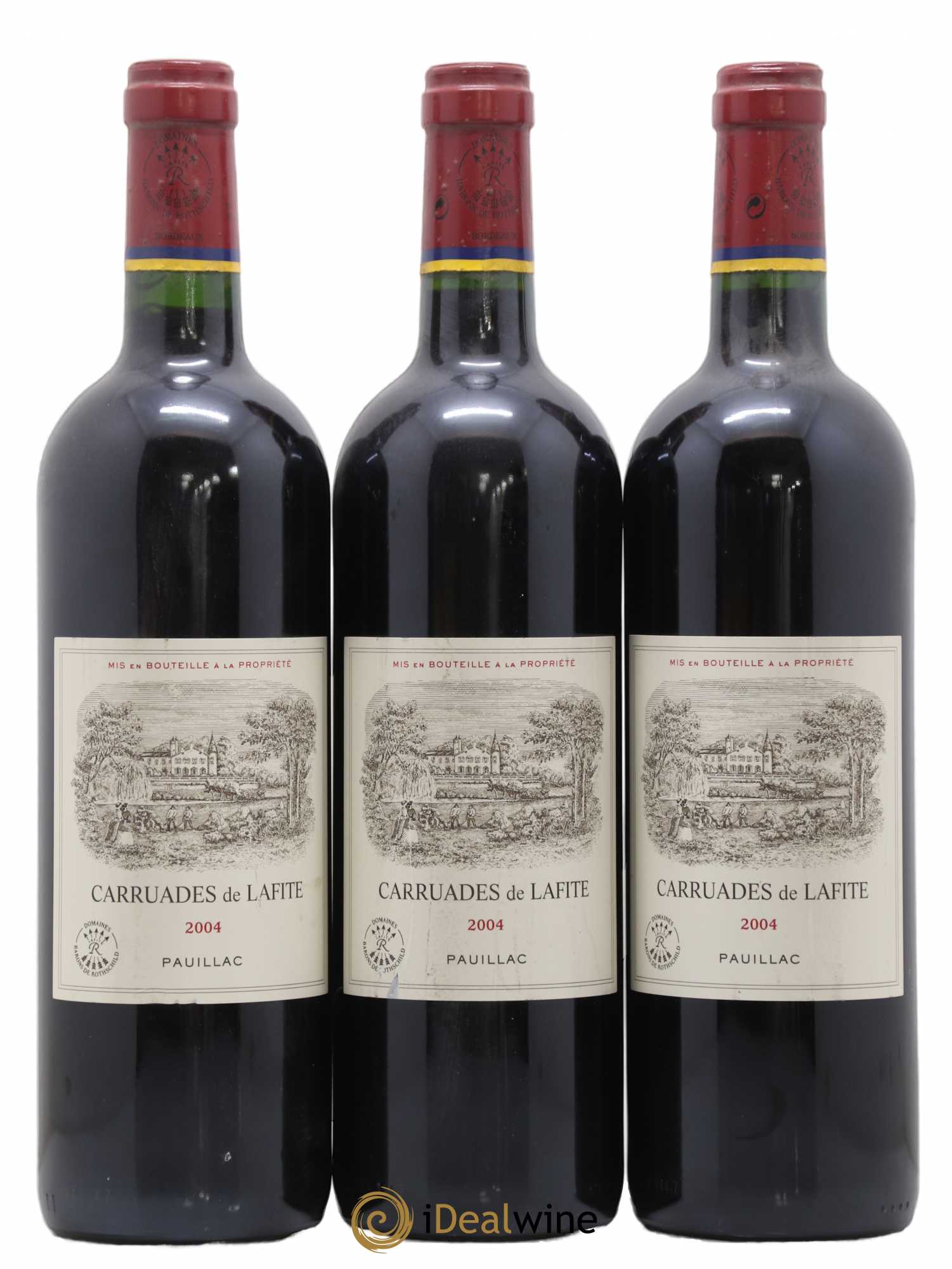 Carruades de Lafite Rothschild Second Vin 2004 - Lot de 3 bouteilles - 0