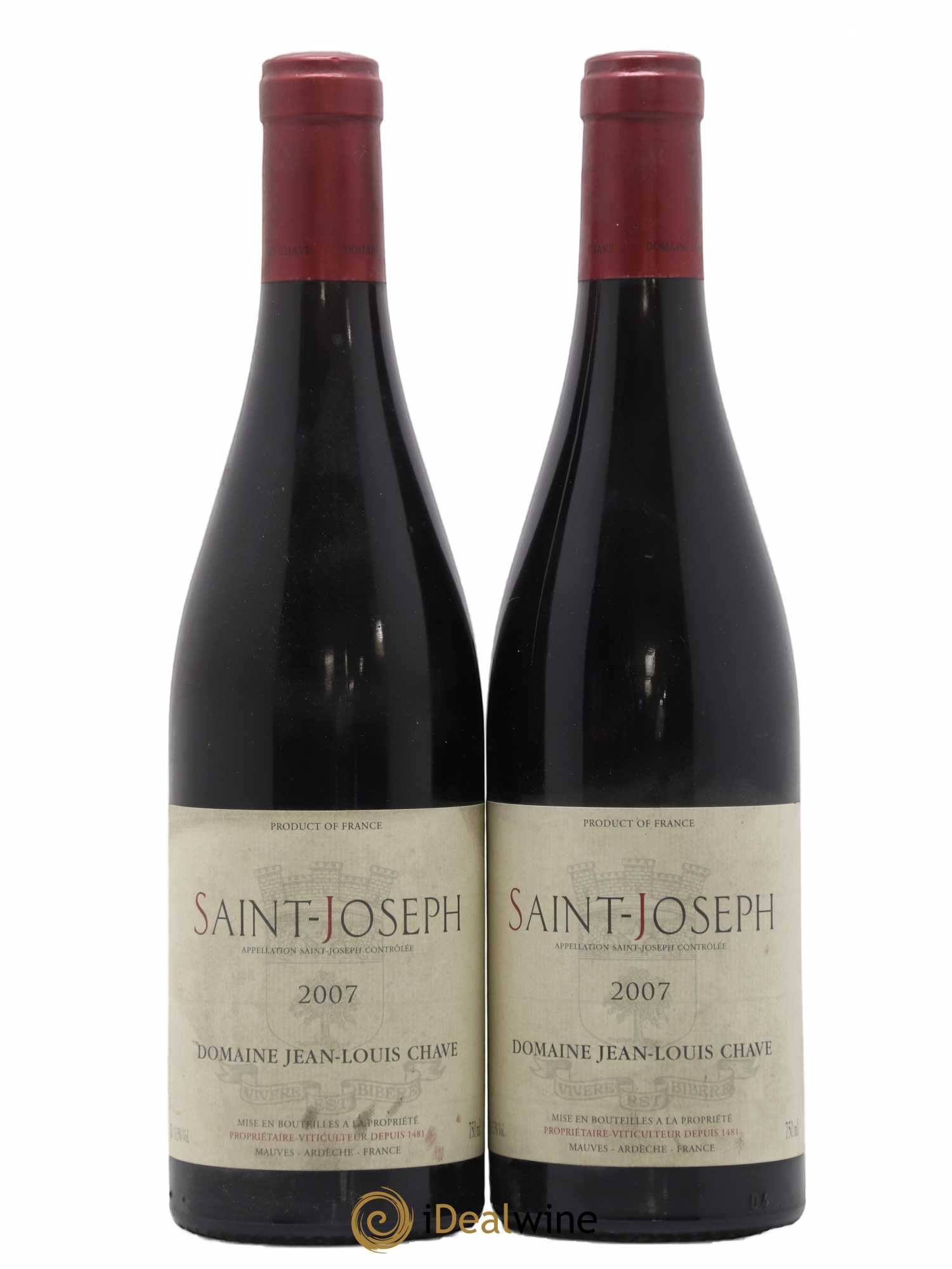 Saint-Joseph Jean-Louis Chave 2007 - Lot de 2 bouteilles - 0