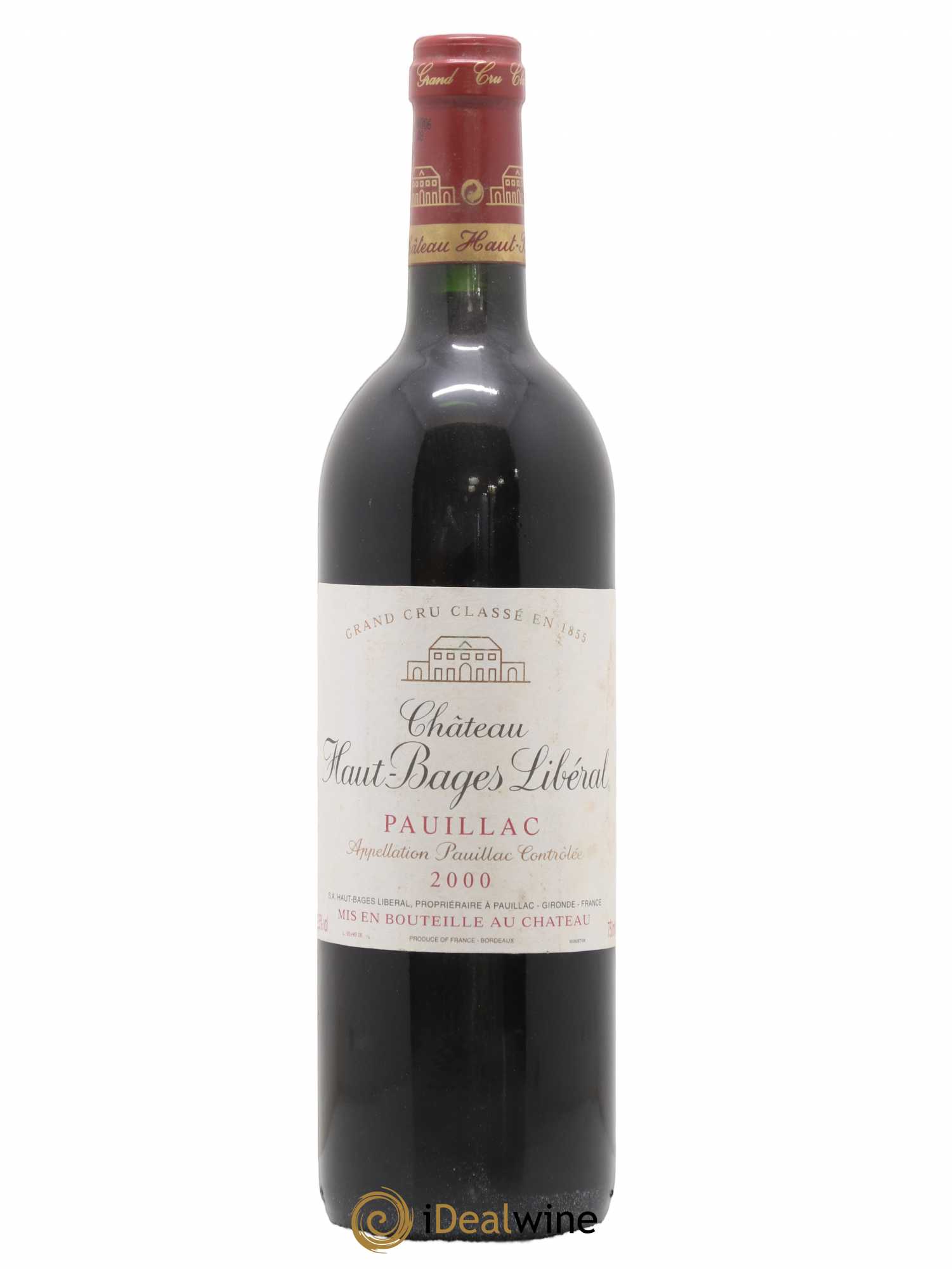 Château Haut Bages Libéral 5ème Grand Cru Classé 2000 - Lot de 1 bouteille - 0