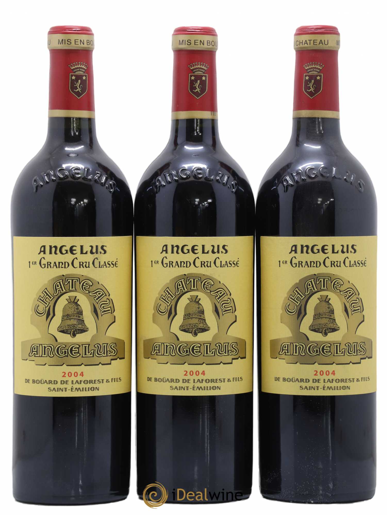 Château Angélus 1er Grand Cru Classé A 2004 - Lot de 3 bouteilles - 0