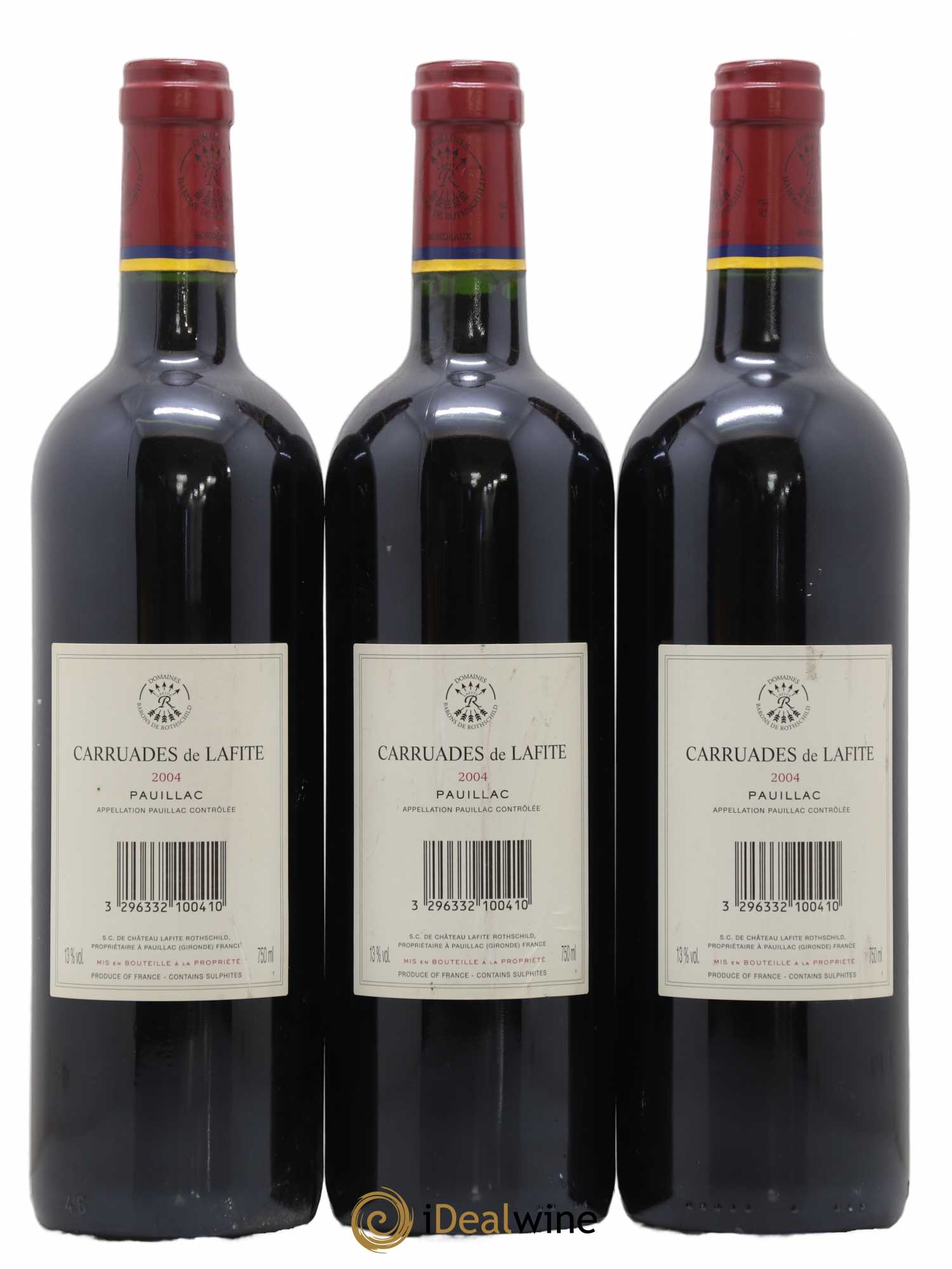 Carruades de Lafite Rothschild Second Vin 2004 - Lot de 3 bouteilles - 1