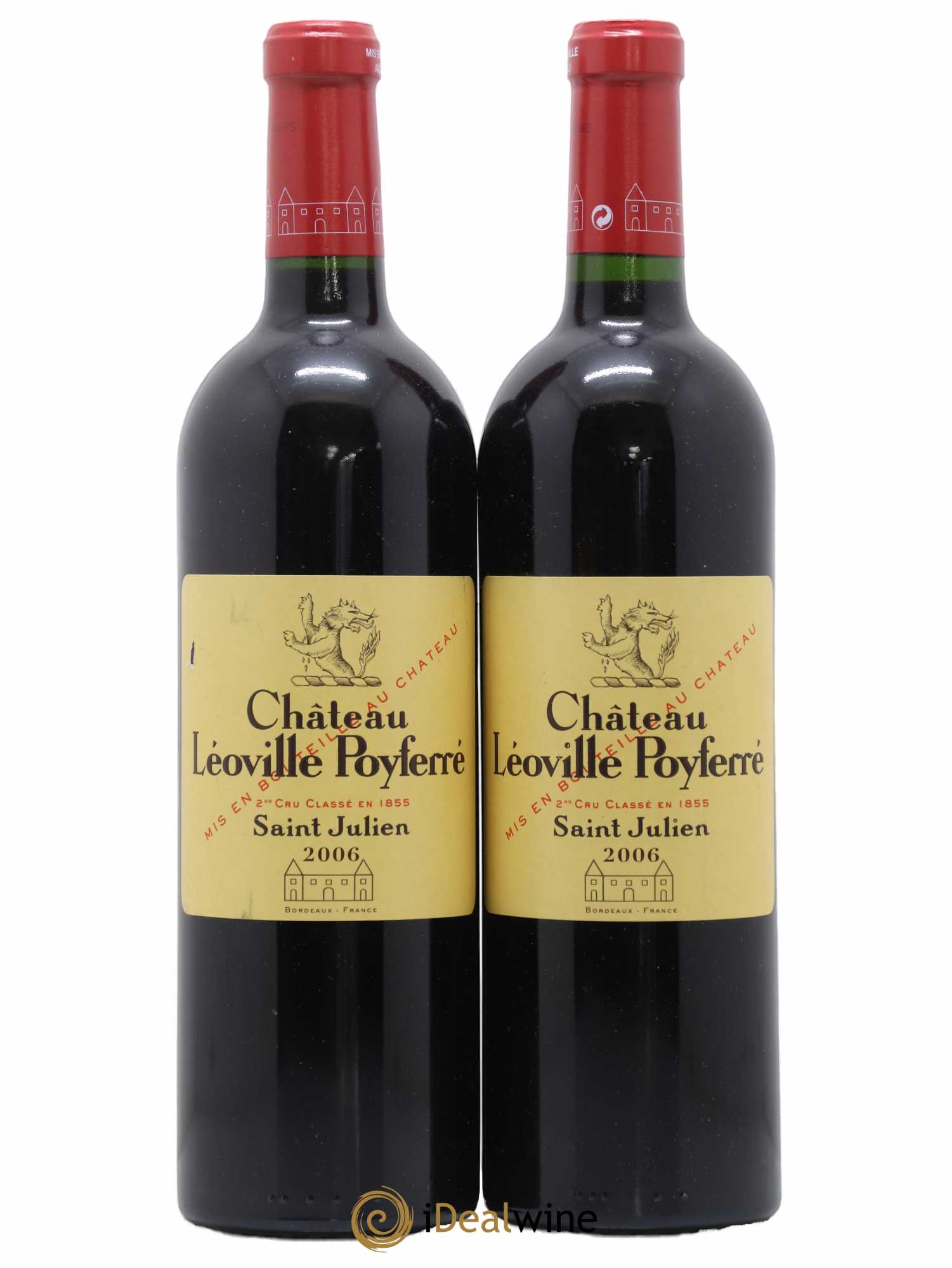 Château Léoville Poyferré 2ème Grand Cru Classé 2006 - Lot de 2 bouteilles - 0