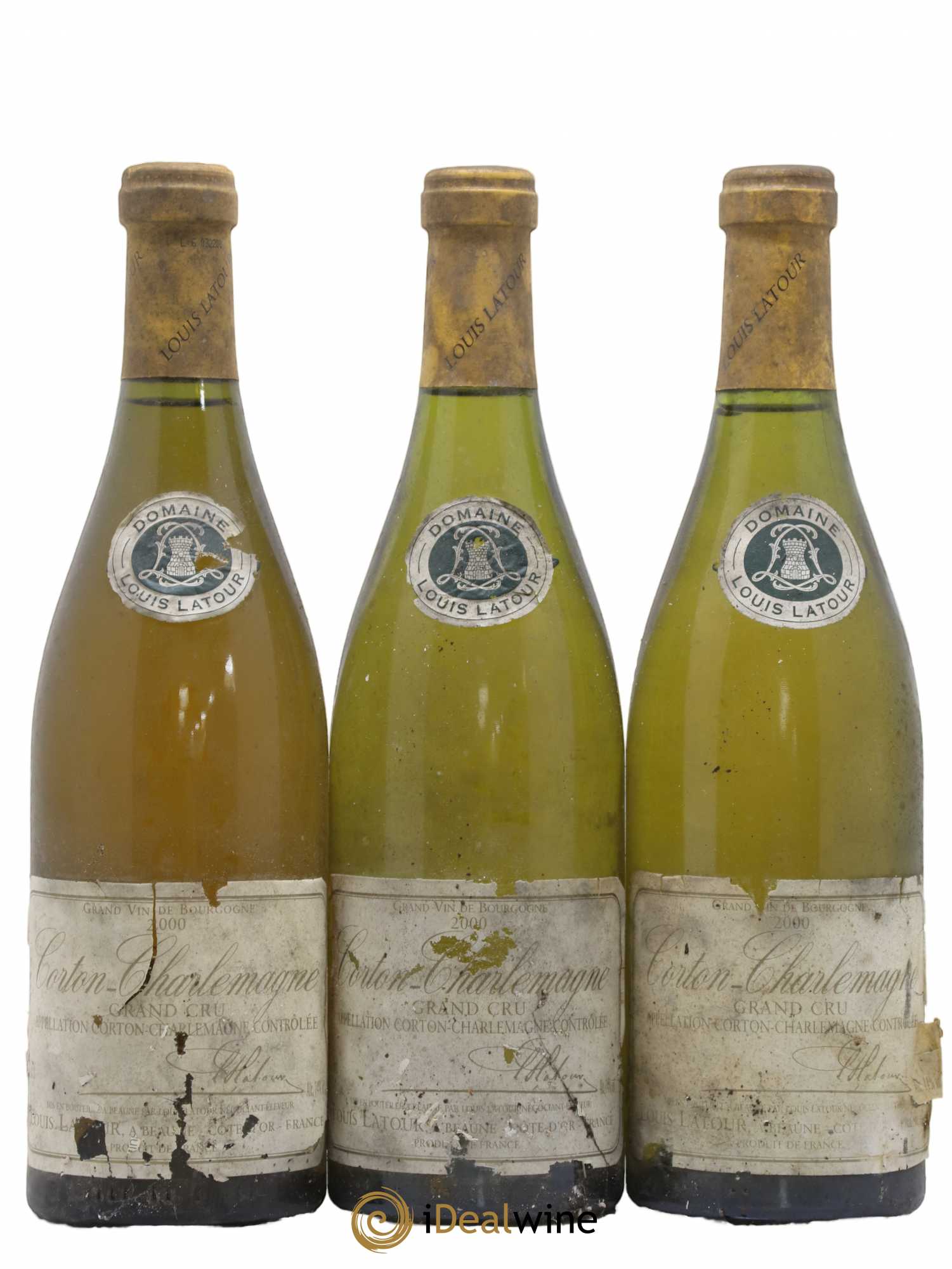 Corton-Charlemagne Grand Cru Louis Latour 2000 - Lot de 3 bouteilles - 0