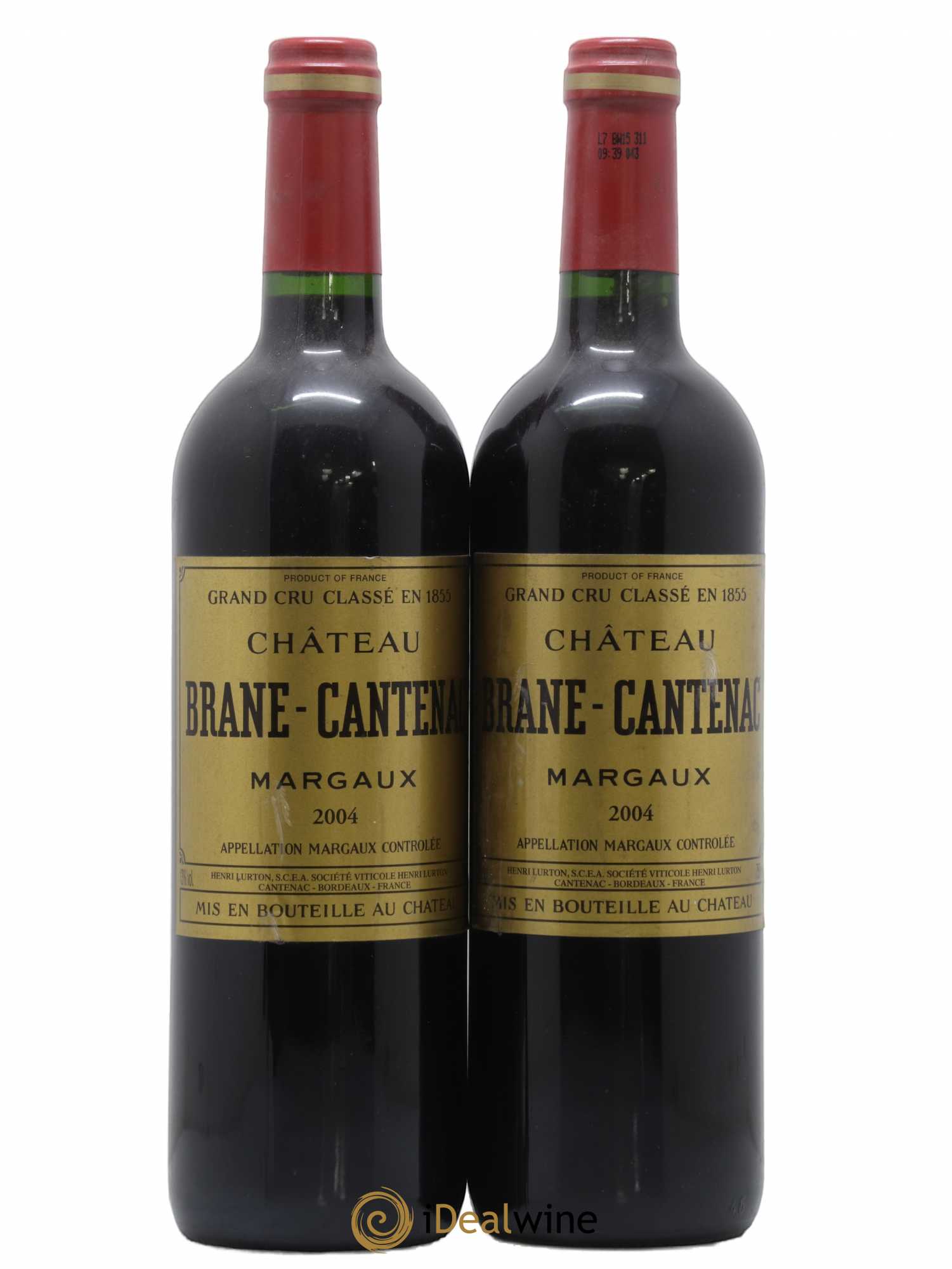 Château Brane Cantenac 2ème Grand Cru Classé 2004 - Lot de 2 bouteilles - 0