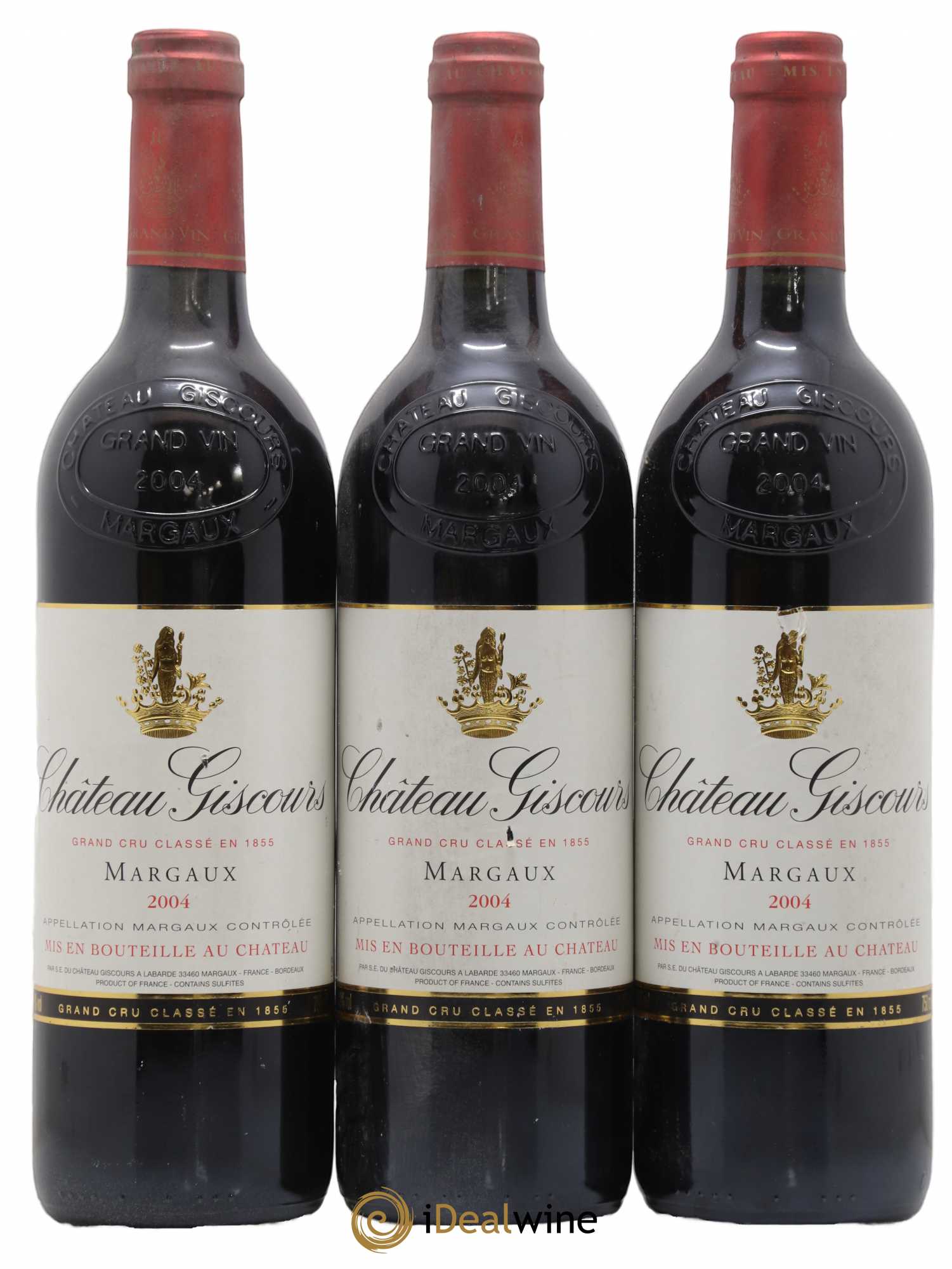 Château Giscours 3ème Grand Cru Classé 2004 - Lot de 3 bouteilles - 0