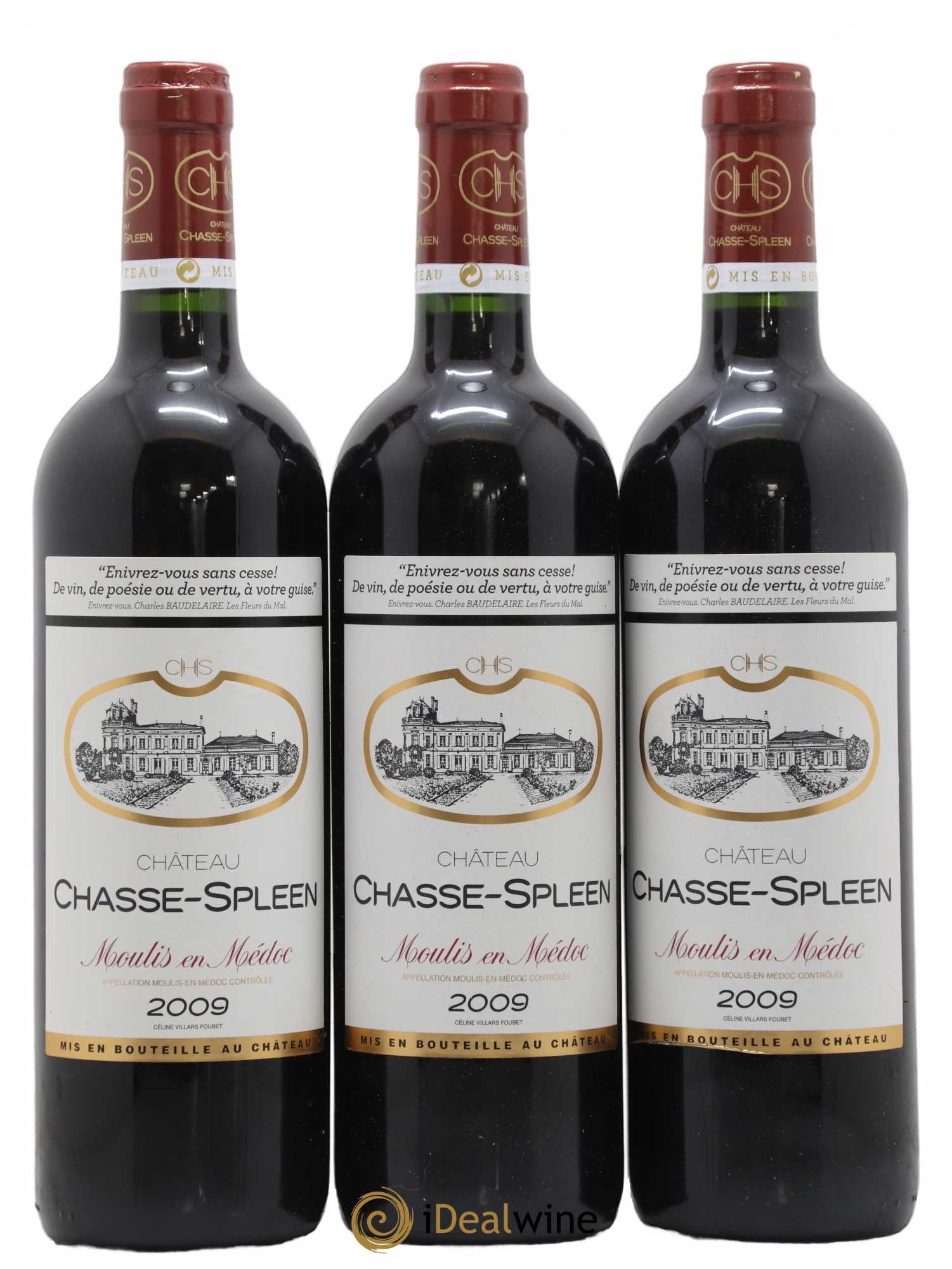 Château Chasse Spleen 2009 - Lot de 6 bouteilles - 2