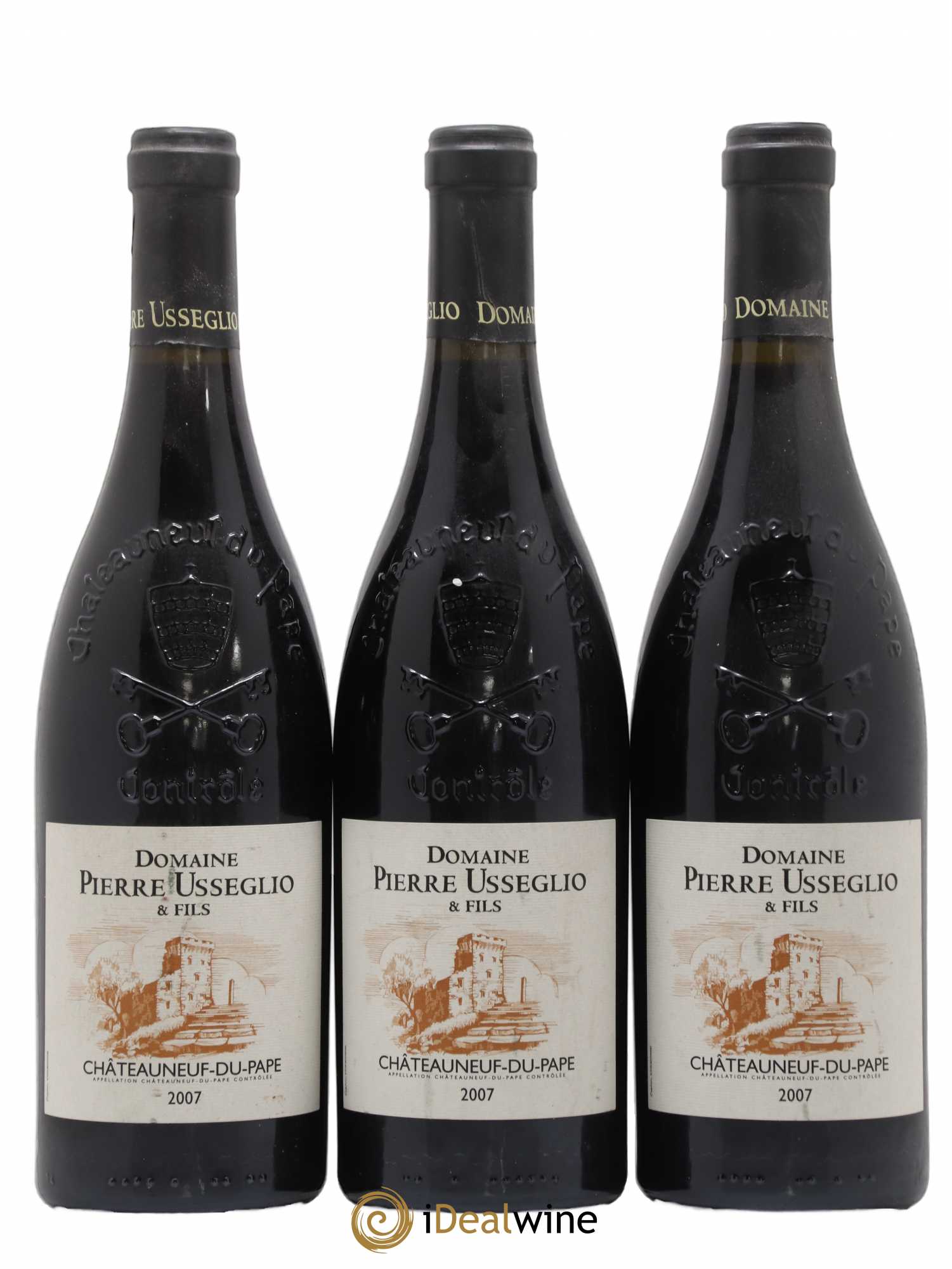 Châteauneuf-du-Pape Tradition Pierre Usseglio & Fils 2007 - Lot de 3 bouteilles - 0