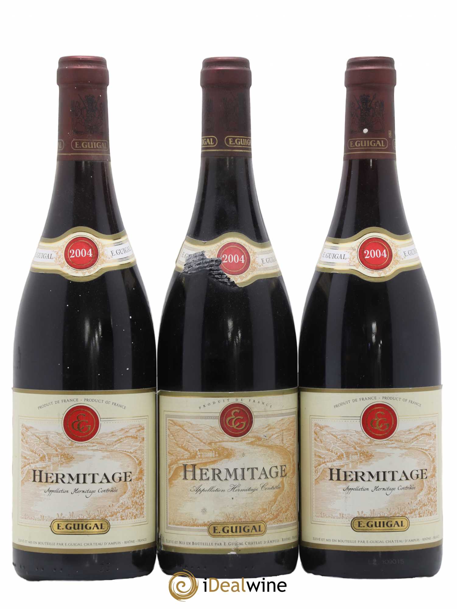 Hermitage Guigal 2004 - Lot de 3 bouteilles - 0