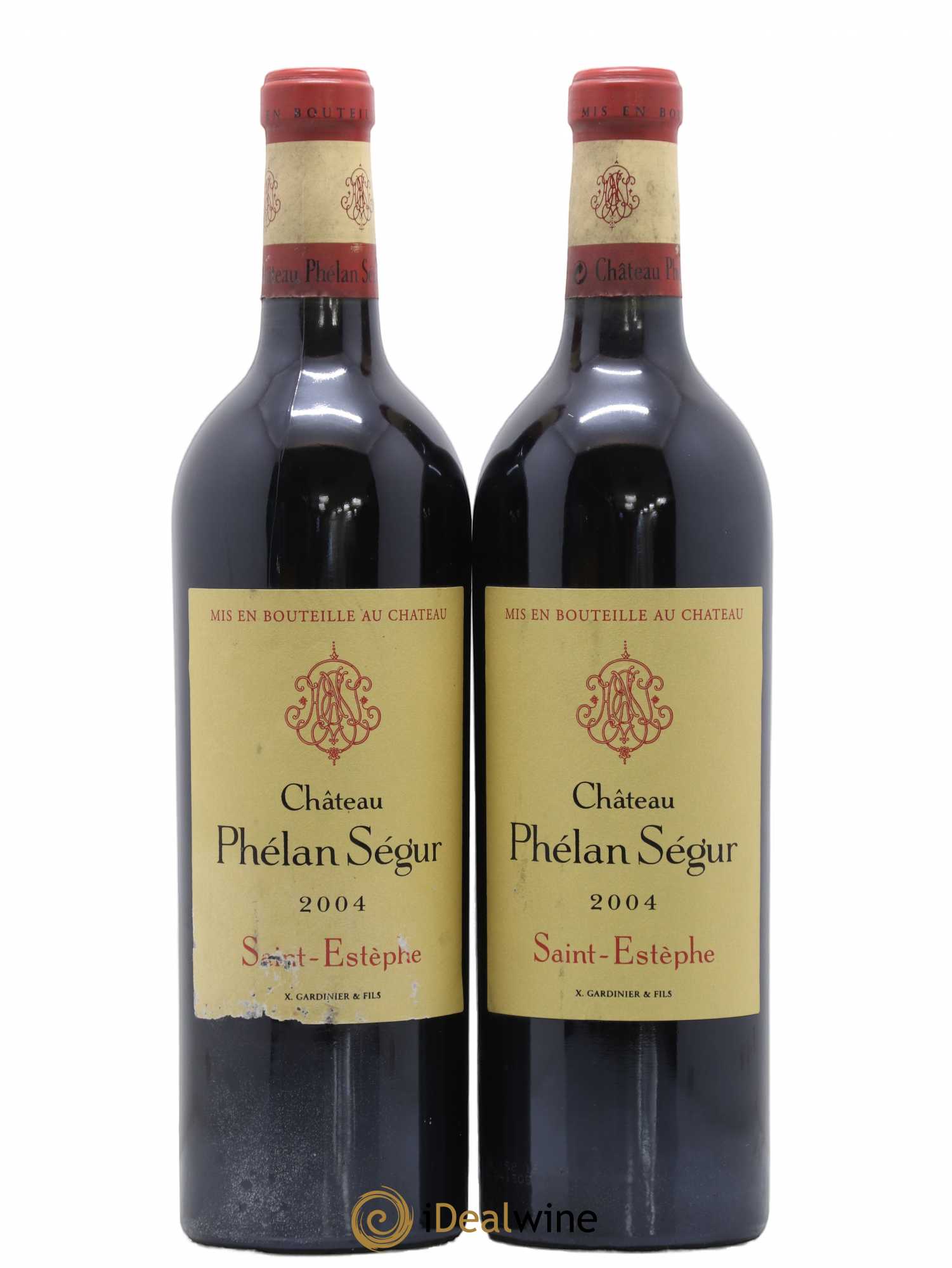 Château Phélan Ségur 2004 - Lot de 2 bouteilles - 0