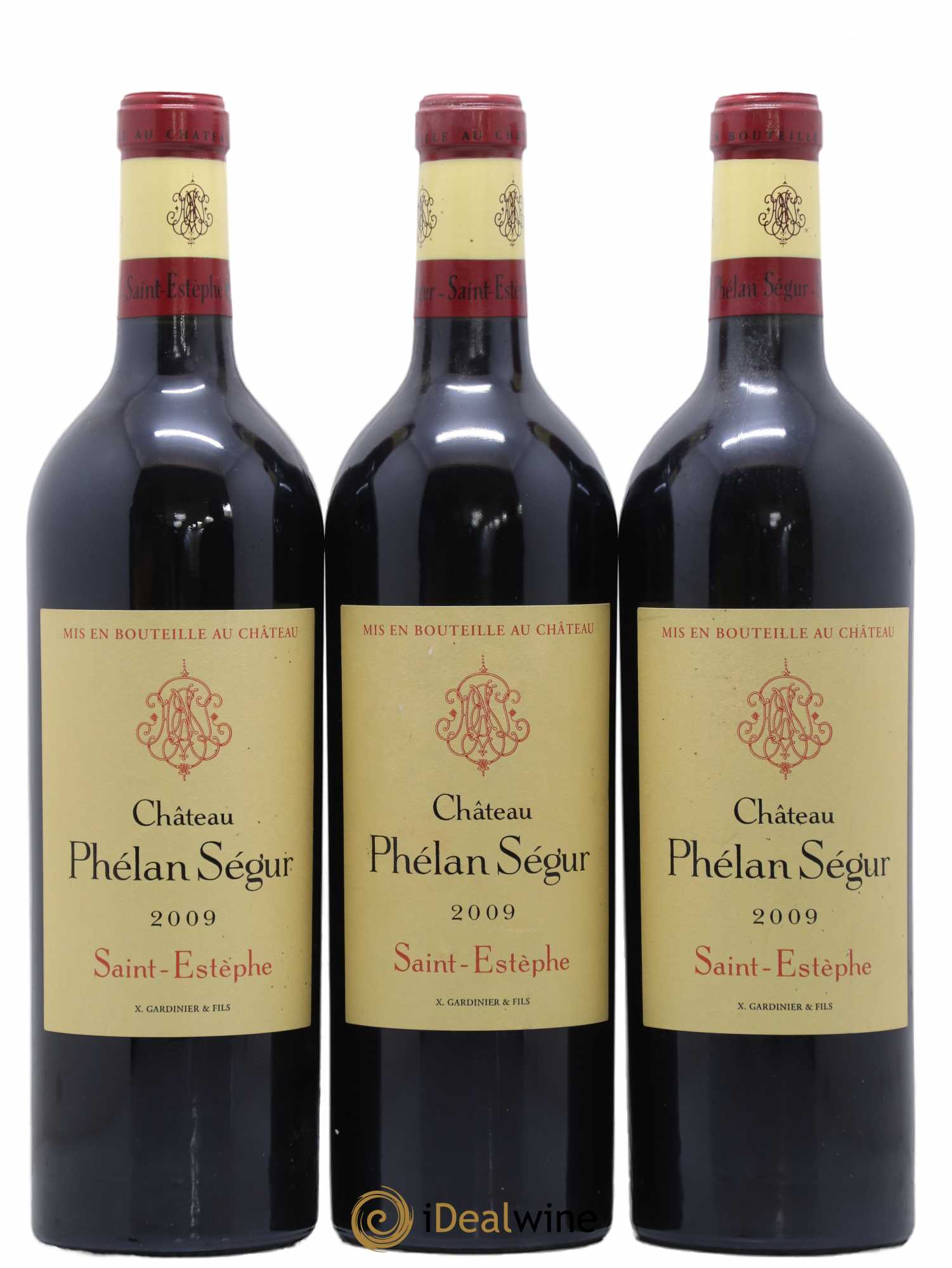 Château Phélan Ségur 2009 - Lot de 3 bouteilles - 0