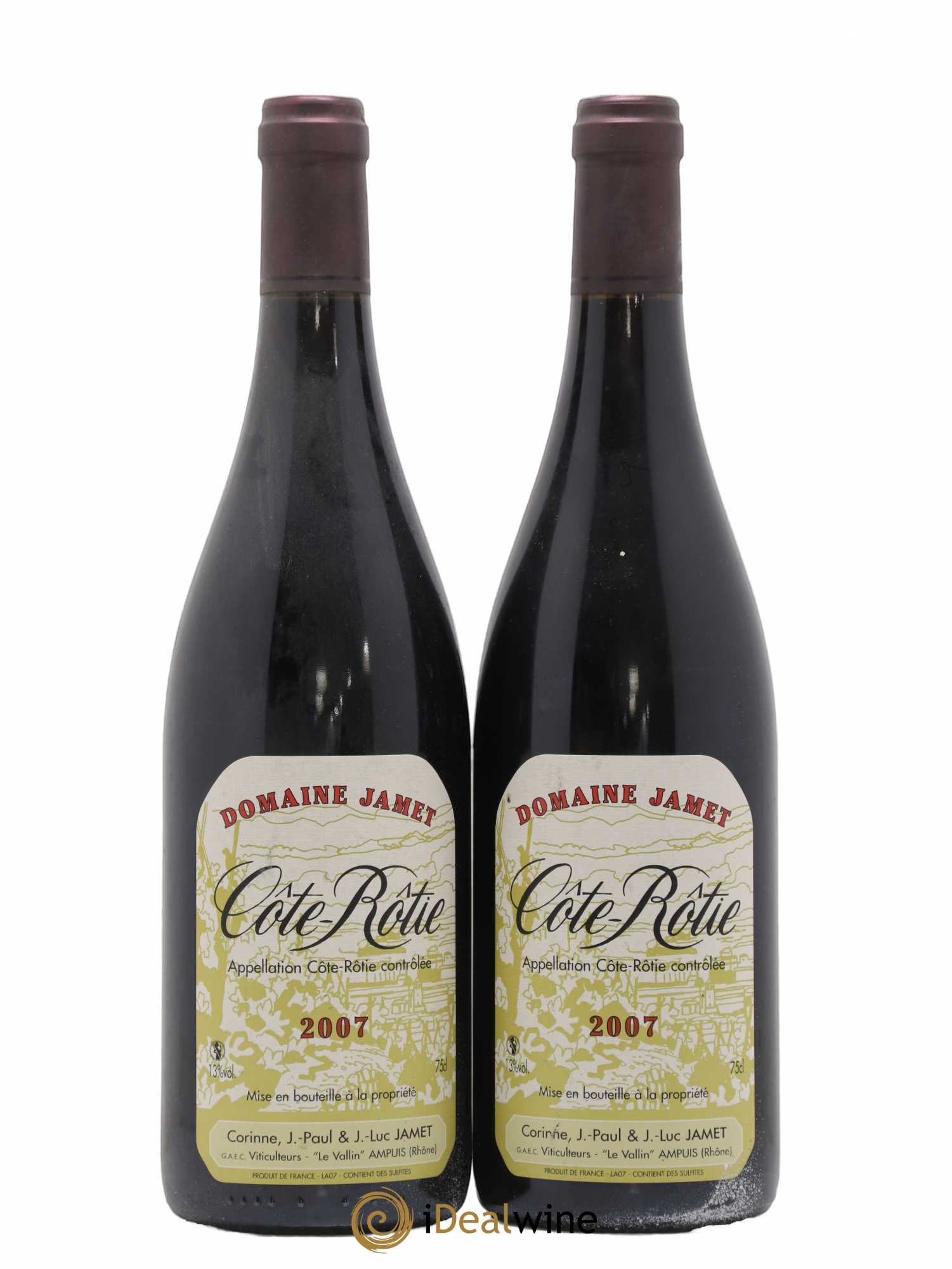 Côte-Rôtie Jamet (Domaine) 2007 - Lot de 2 bouteilles - 0