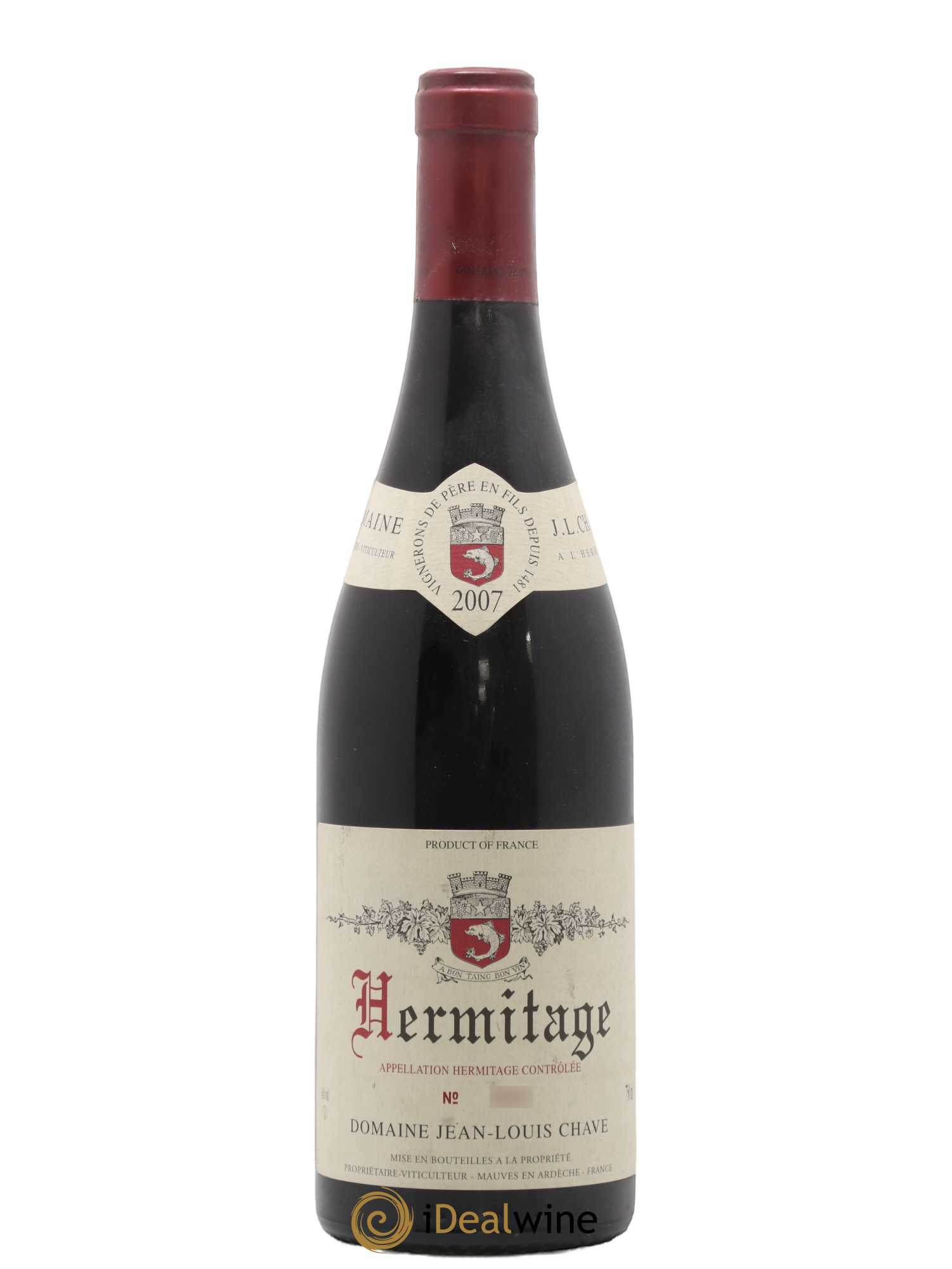 Hermitage Jean-Louis Chave 2007 - Lot de 1 bouteille - 0