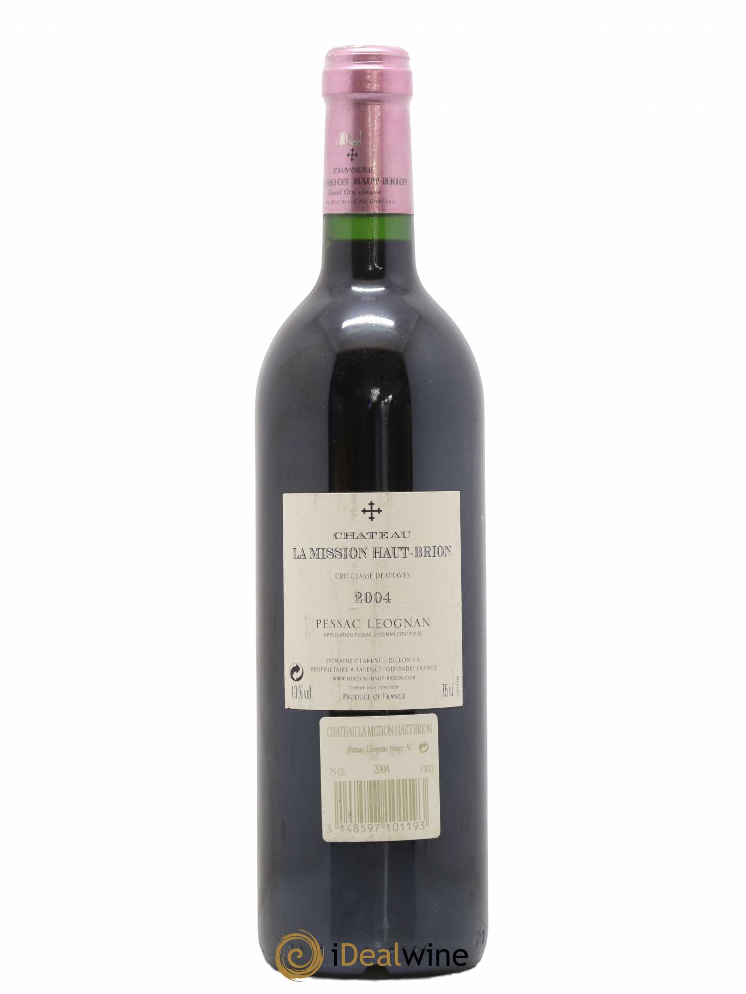 Château la Mission Haut-Brion Cru Classé de Graves 2004 - Lot de 1 bouteille - 1