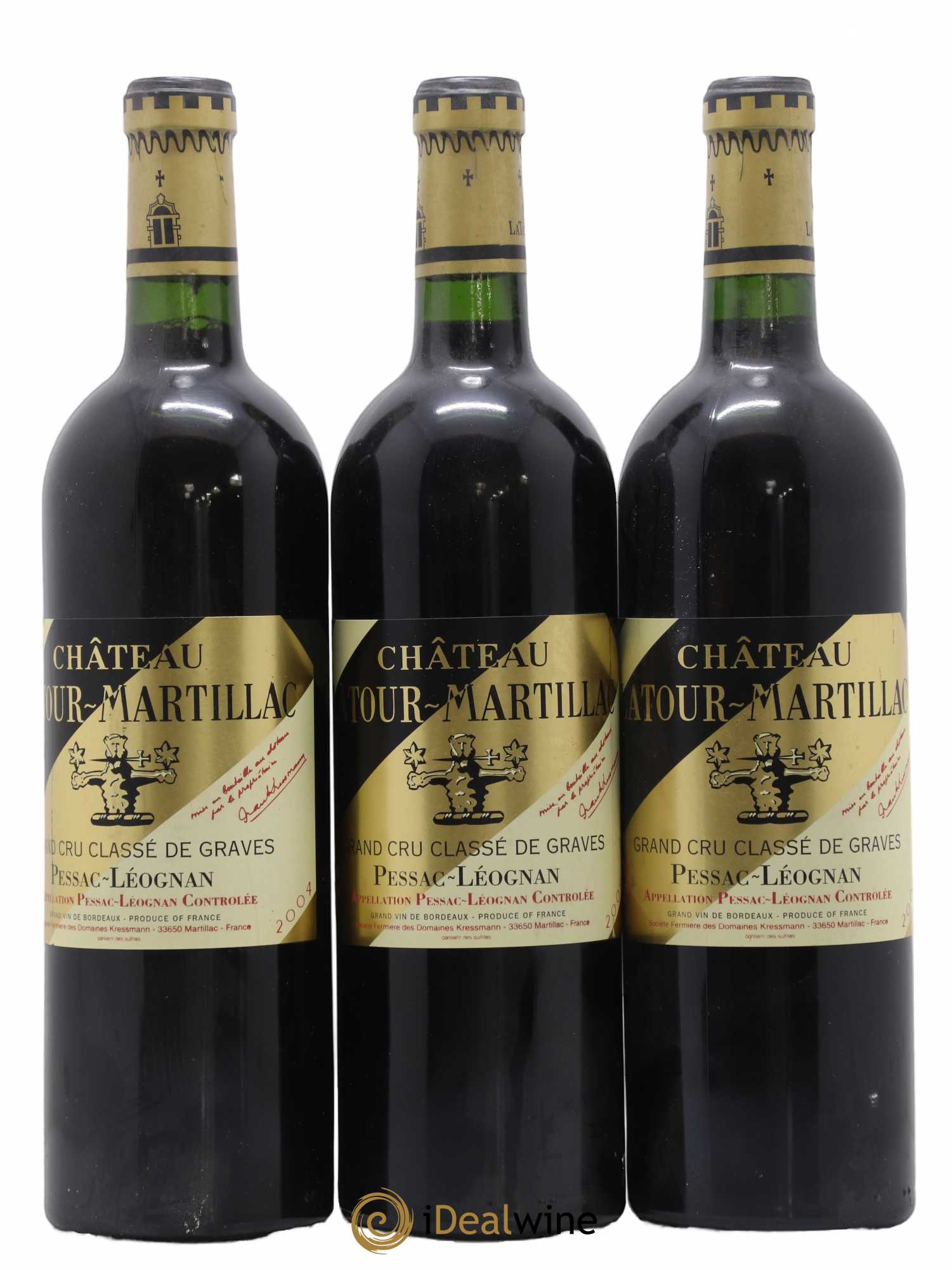 Château Latour-Martillac Cru Classé de Graves 2004 - Lot de 3 bouteilles - 0