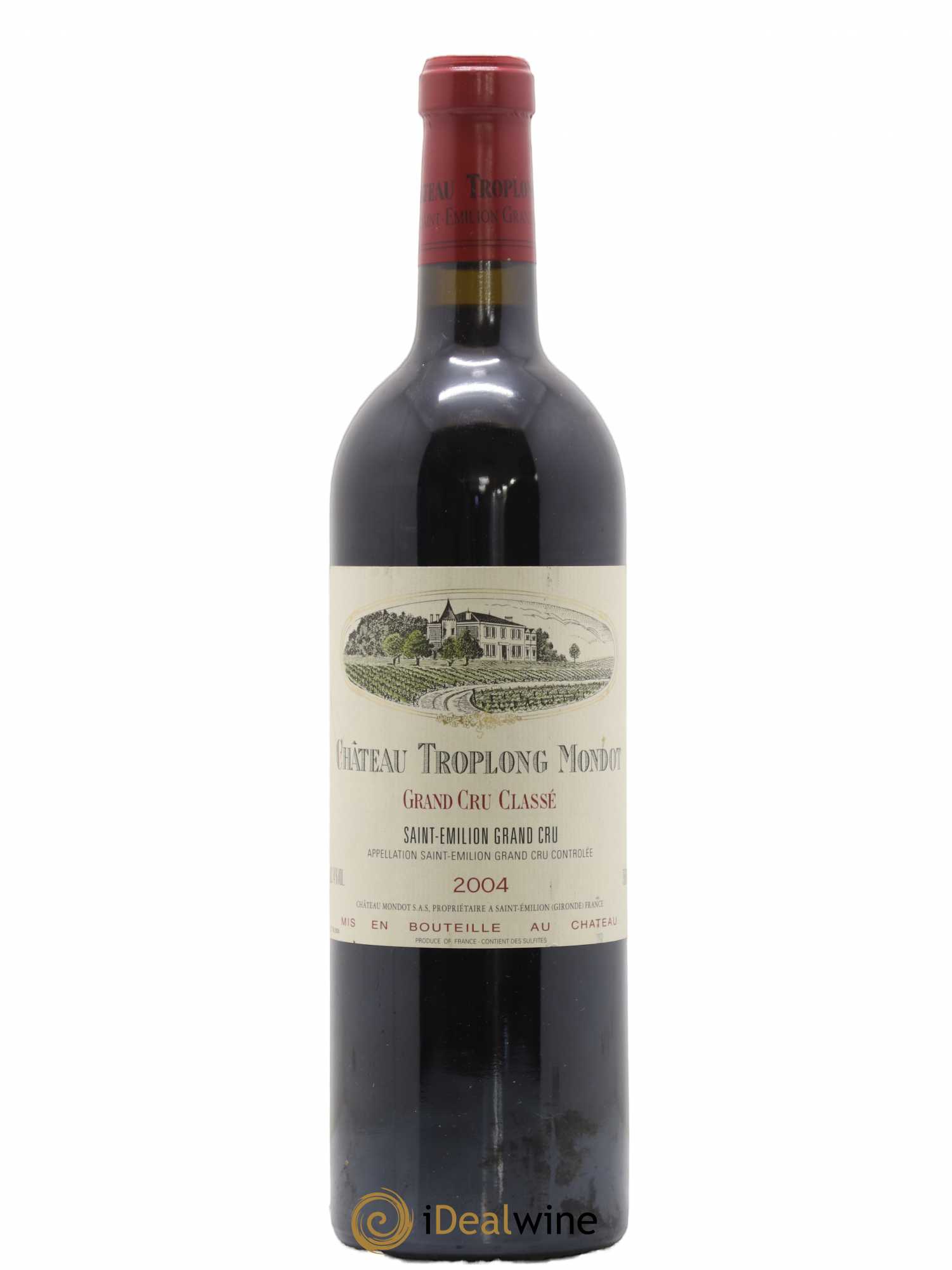 Château Troplong Mondot 1er Grand Cru Classé B 2004 - Lot de 1 bouteille - 0