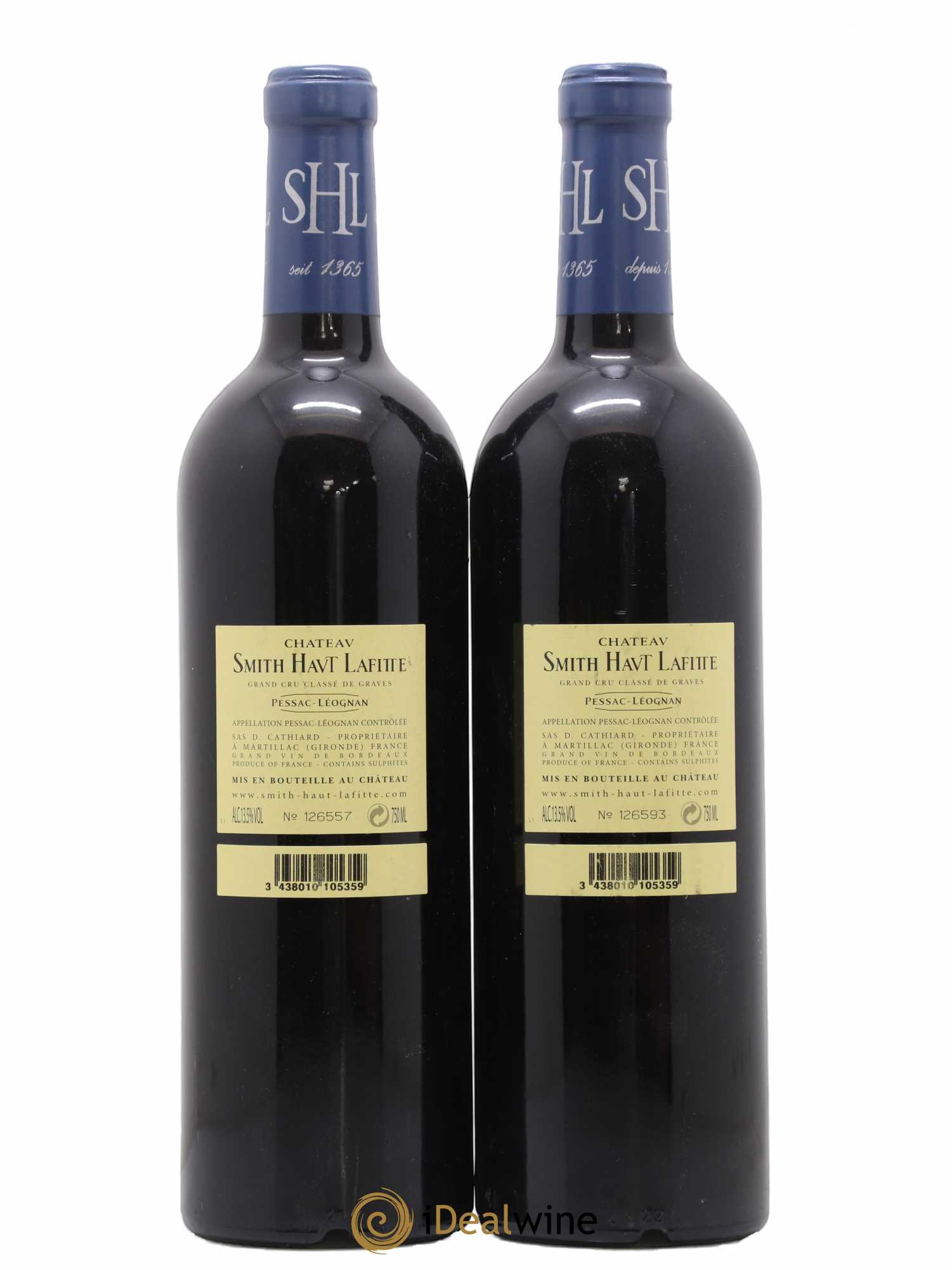 Château Smith Haut Lafitte Cru Classé de Graves 2005 - Lot de 2 bouteilles - 1