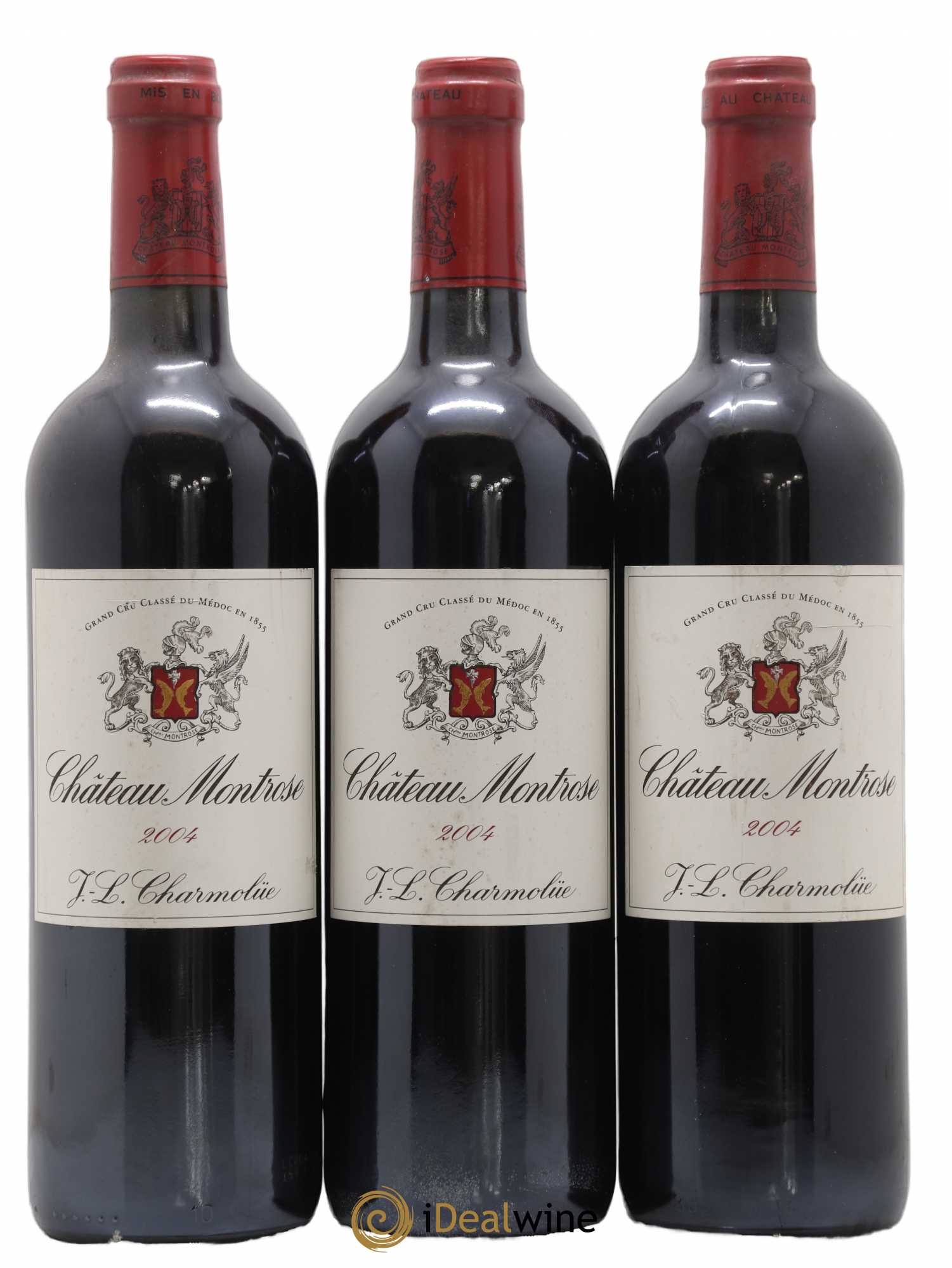 Château Montrose 2ème Grand Cru Classé 2004 - Lot de 3 bouteilles - 0