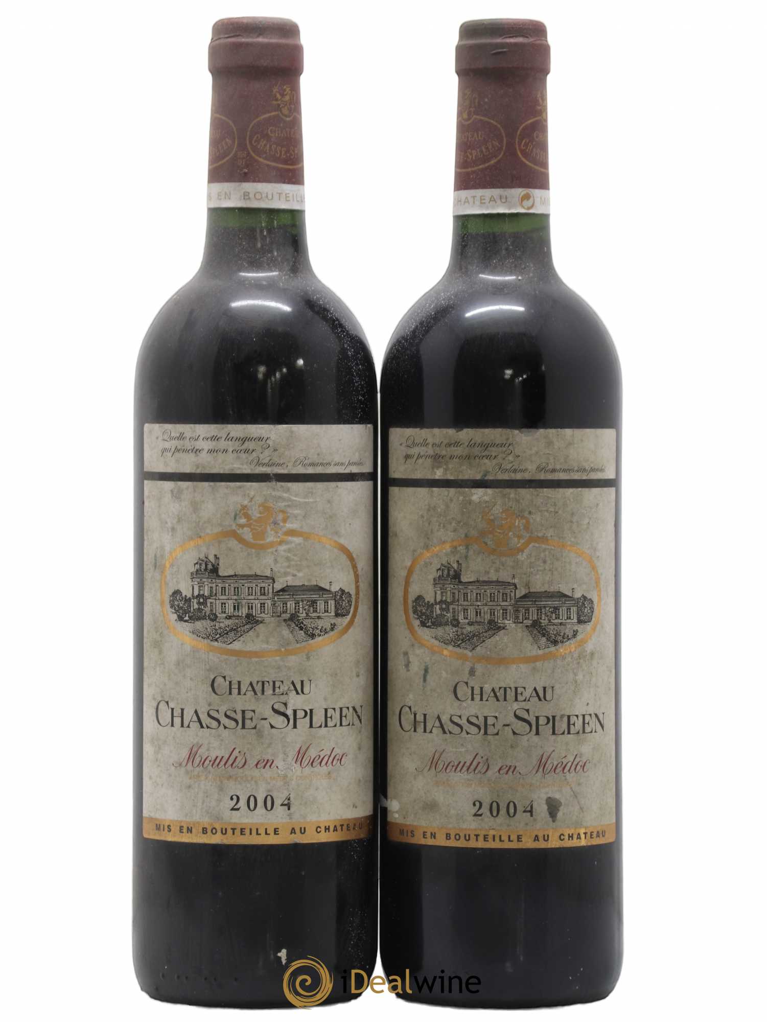 Château Chasse Spleen 2004 - Lot de 2 bouteilles - 0