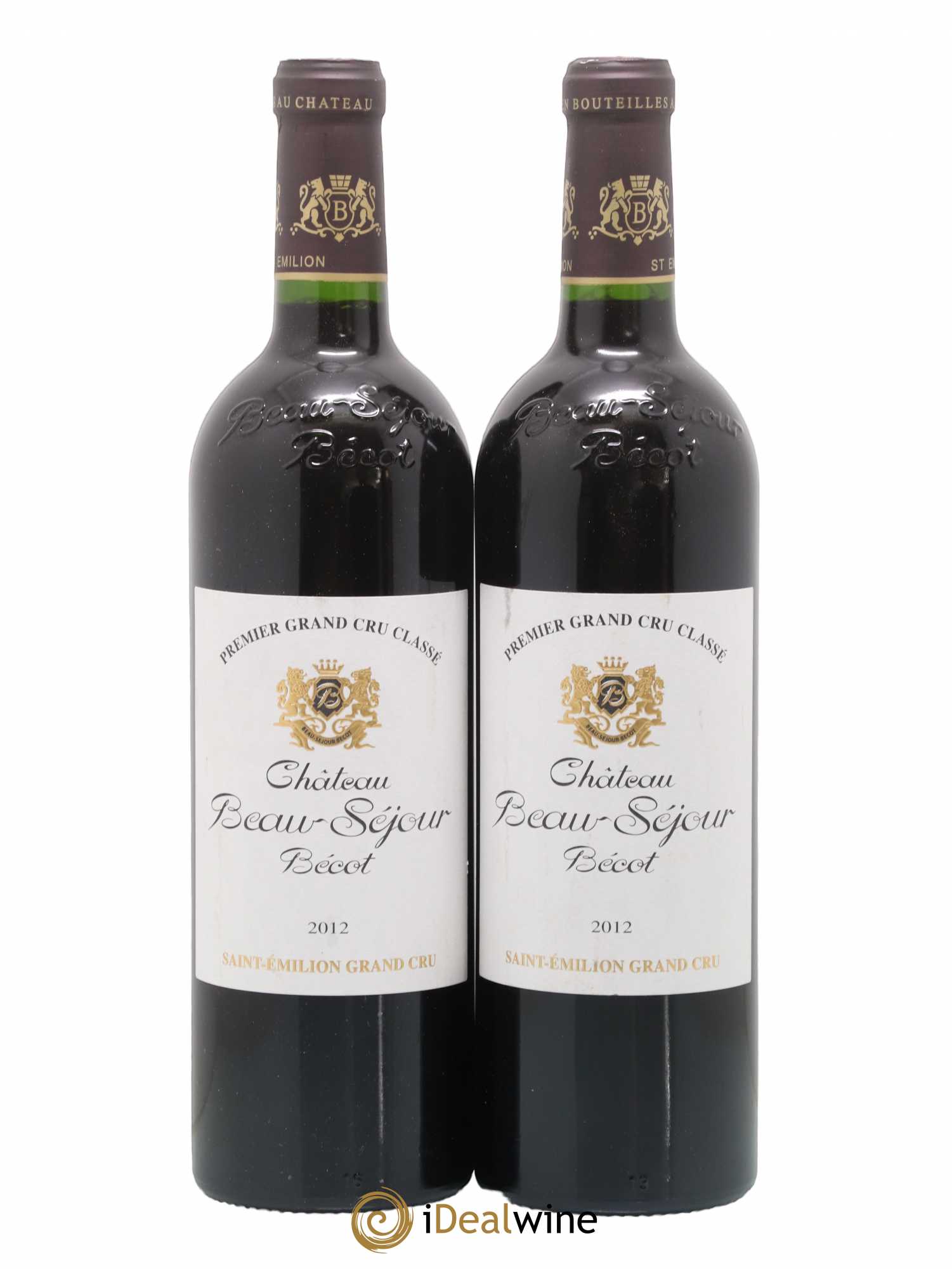 Château Beau-Séjour Bécot 1er Grand Cru Classé B 2012 - Lot de 2 bouteilles - 0
