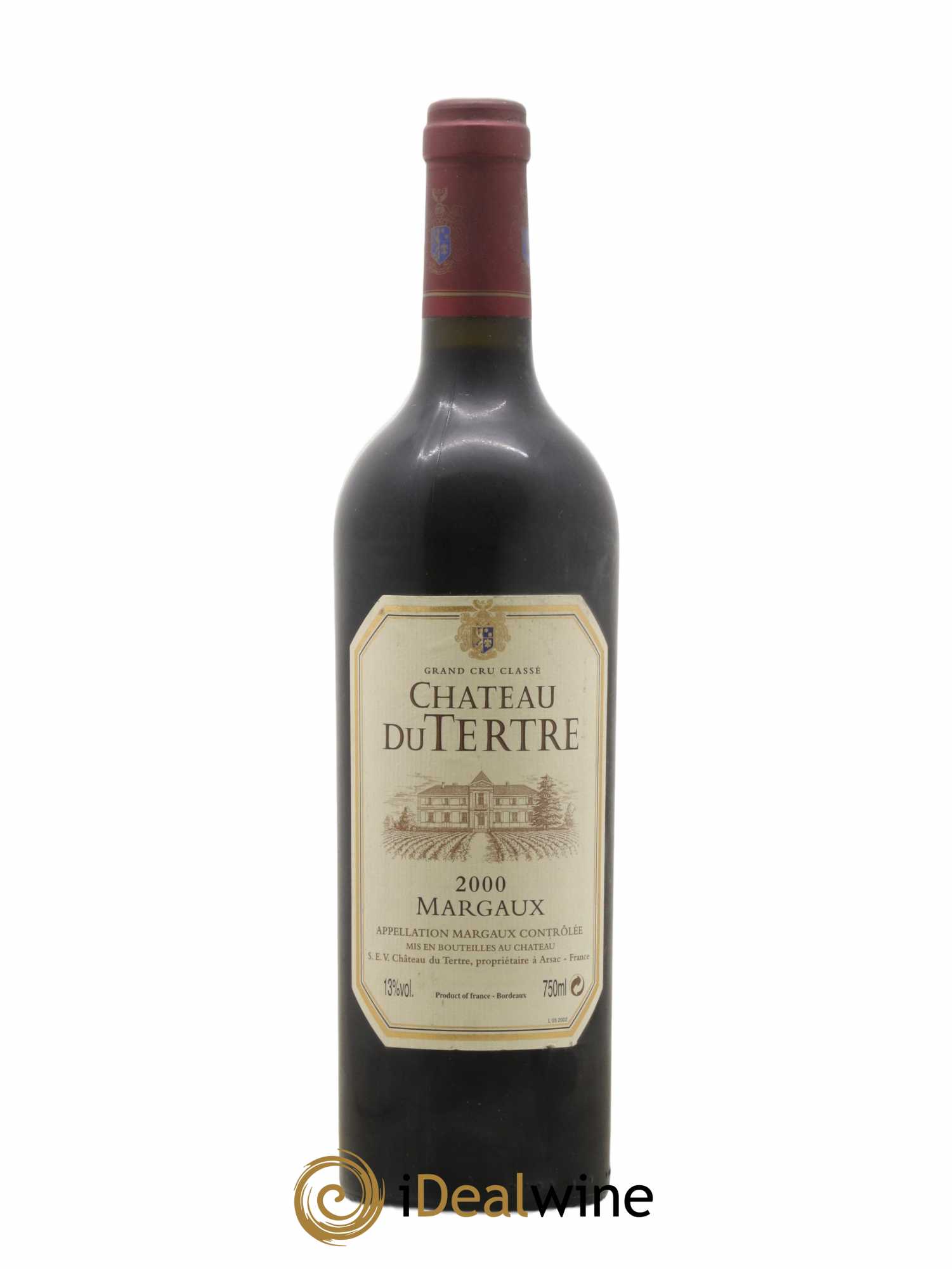 Château du Tertre 5ème Grand Cru Classé 2000 - Lot de 1 bouteille - 0