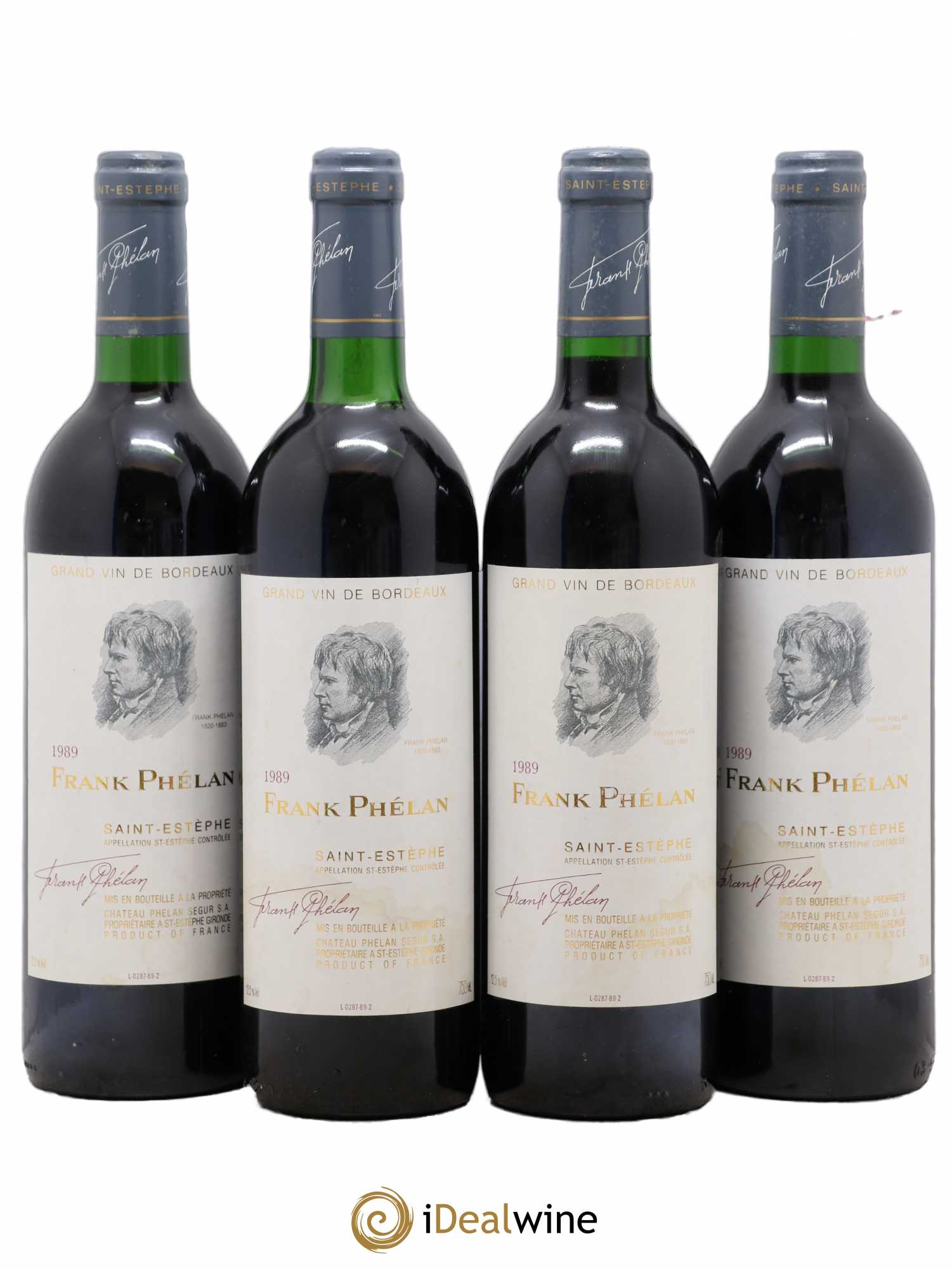 Frank Phélan Second Vin 1989 - Lot de 4 bouteilles - 0