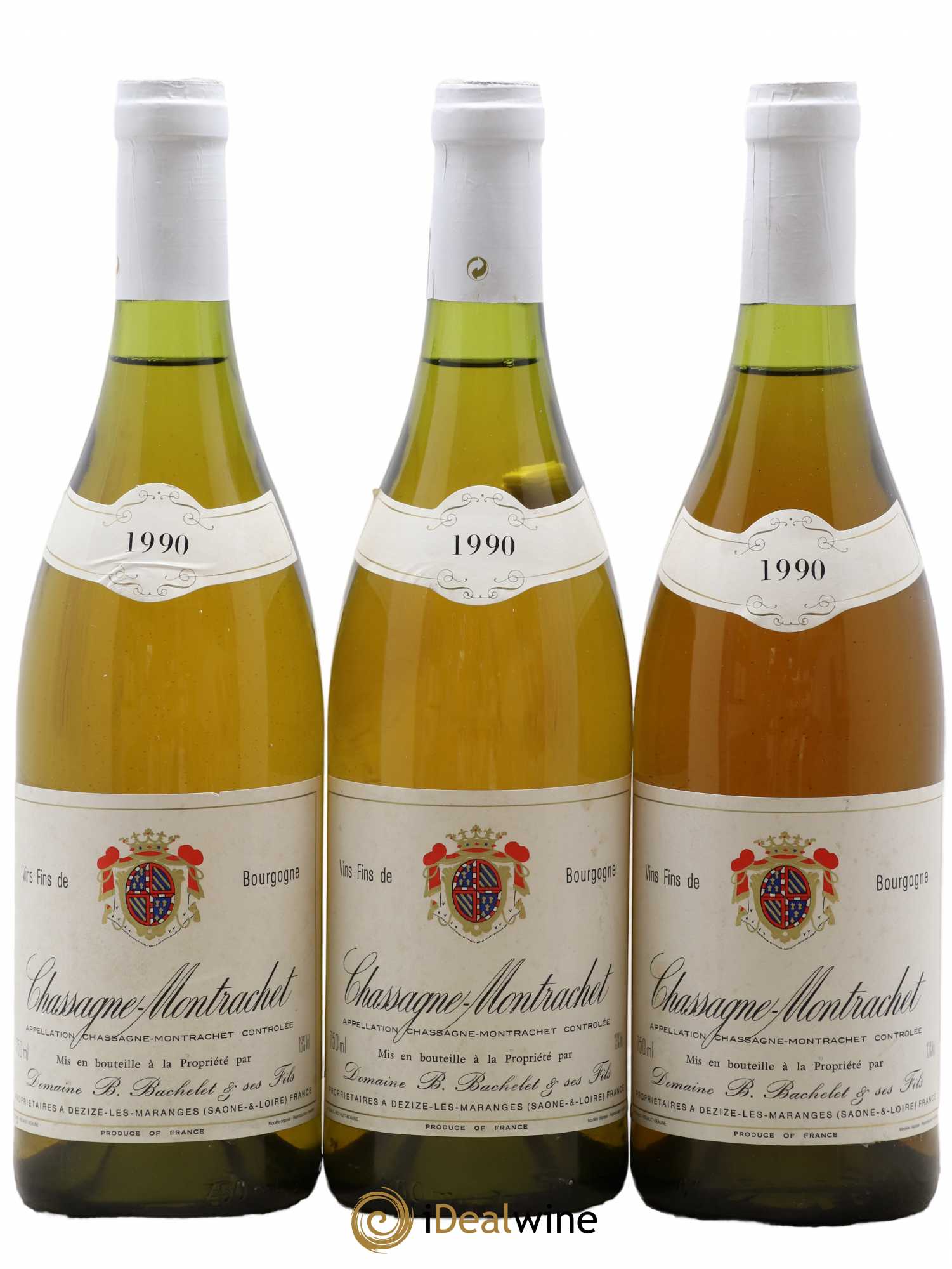 Chassagne-Montrachet Domaine B Bachelet 1990 - Posten von 3 Flaschen - 0