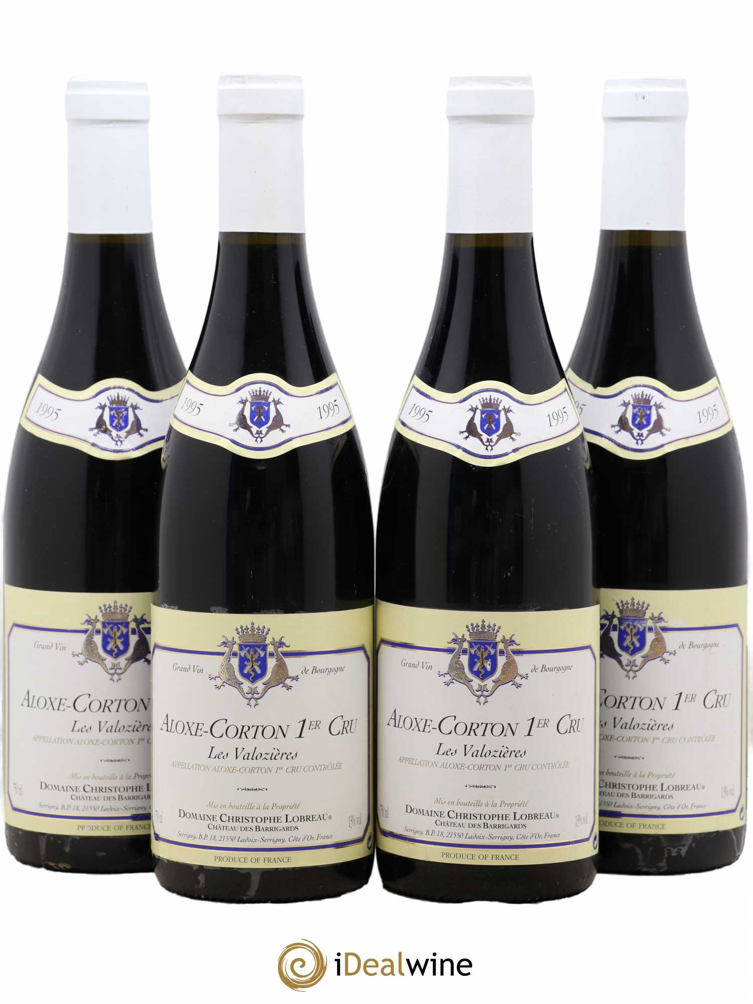 Aloxe-Corton 1er Cru Les Valozieres Domaine Christophe Lobreau 1995 - Posten von 4 Flaschen - 0