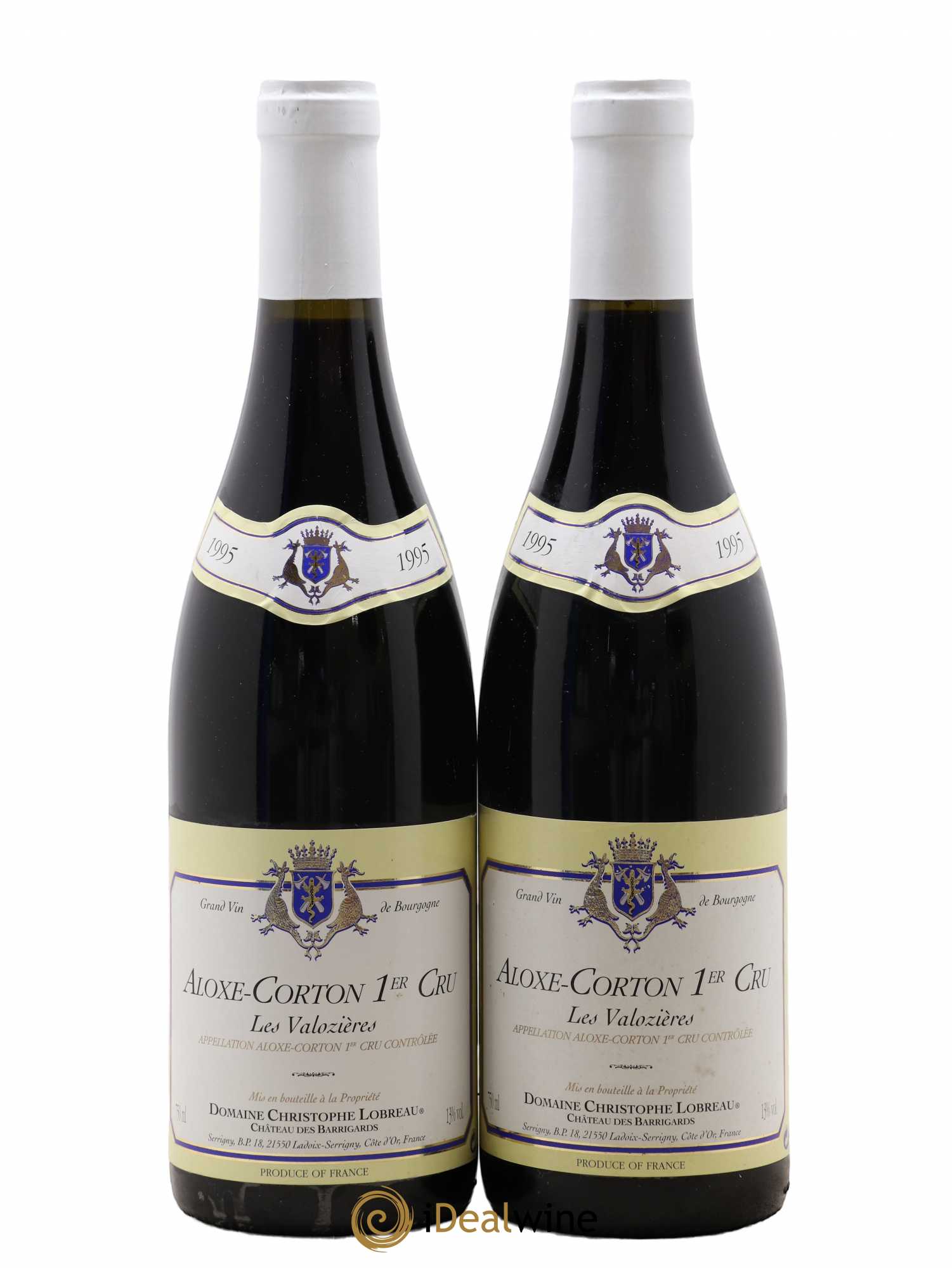 Aloxe-Corton 1er Cru Les Valozieres Domaine Christophe Lobreau 1995 - Posten von 2 Flaschen - 0