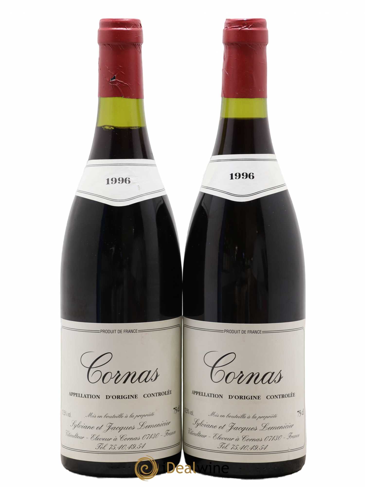 Cornas Domaine Lemenicier 1996 - Posten von 2 Flaschen - 0