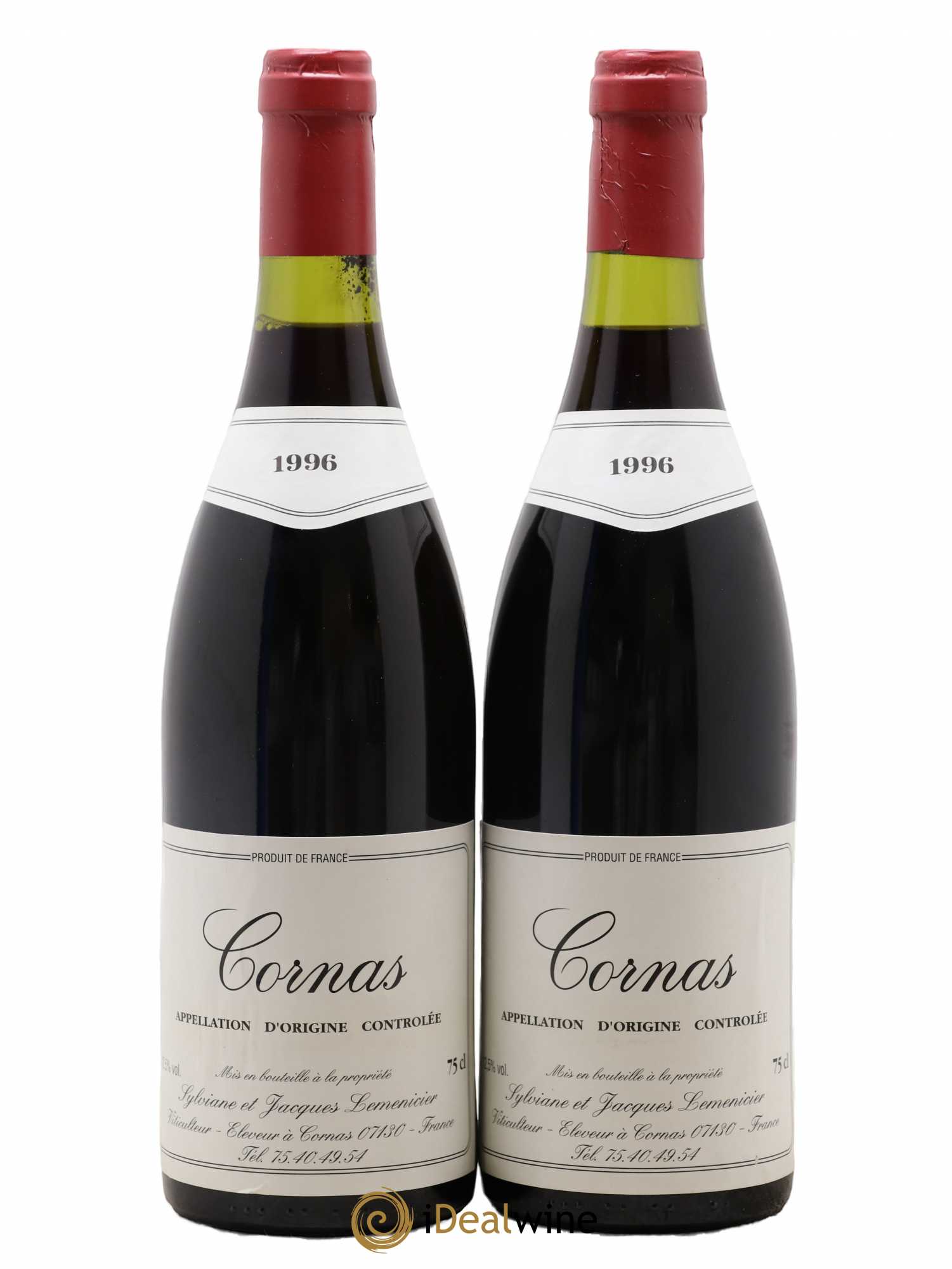 Cornas Domaine Lemenicier 1996 - Posten von 2 Flaschen - 0