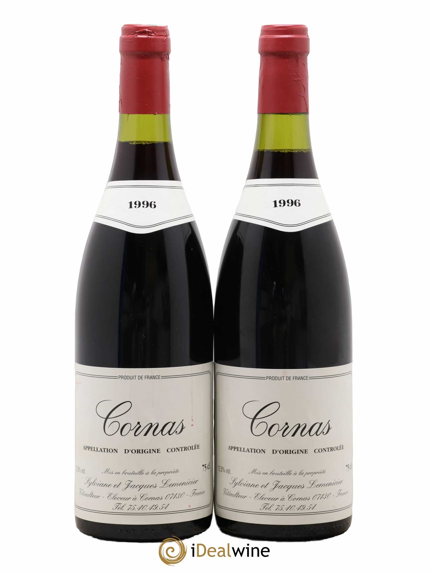 Cornas Domaine Lemenicier 1996 - Posten von 2 Flaschen - 0