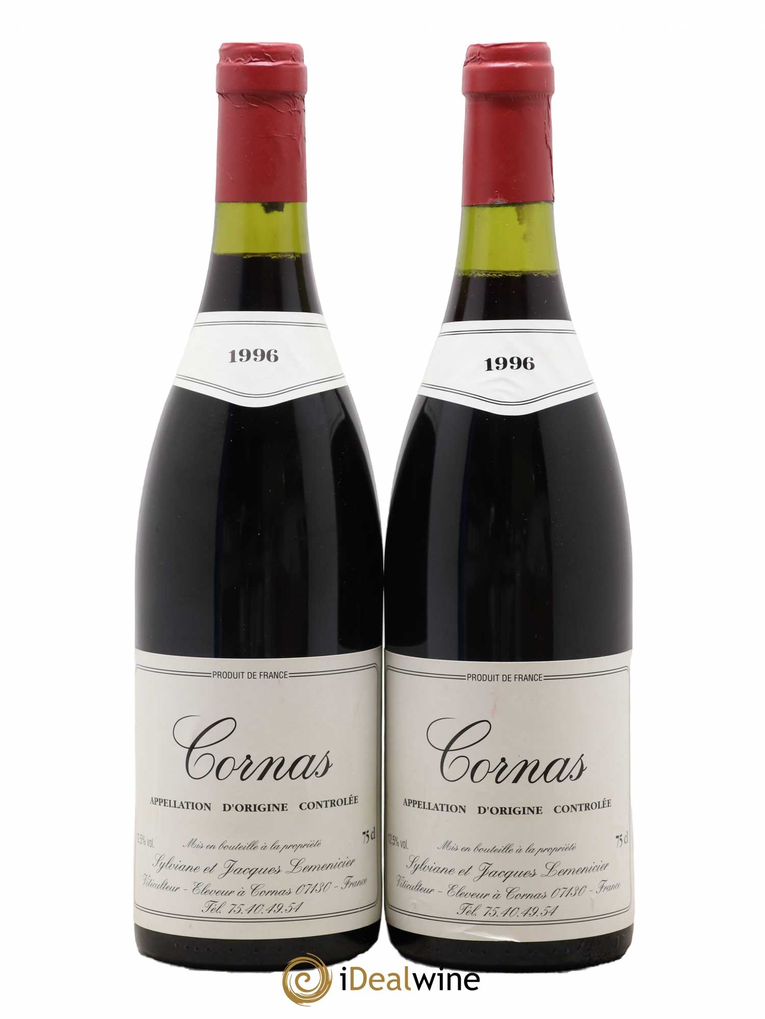Cornas Domaine Lemenicier 1996 - Posten von 2 Flaschen - 0