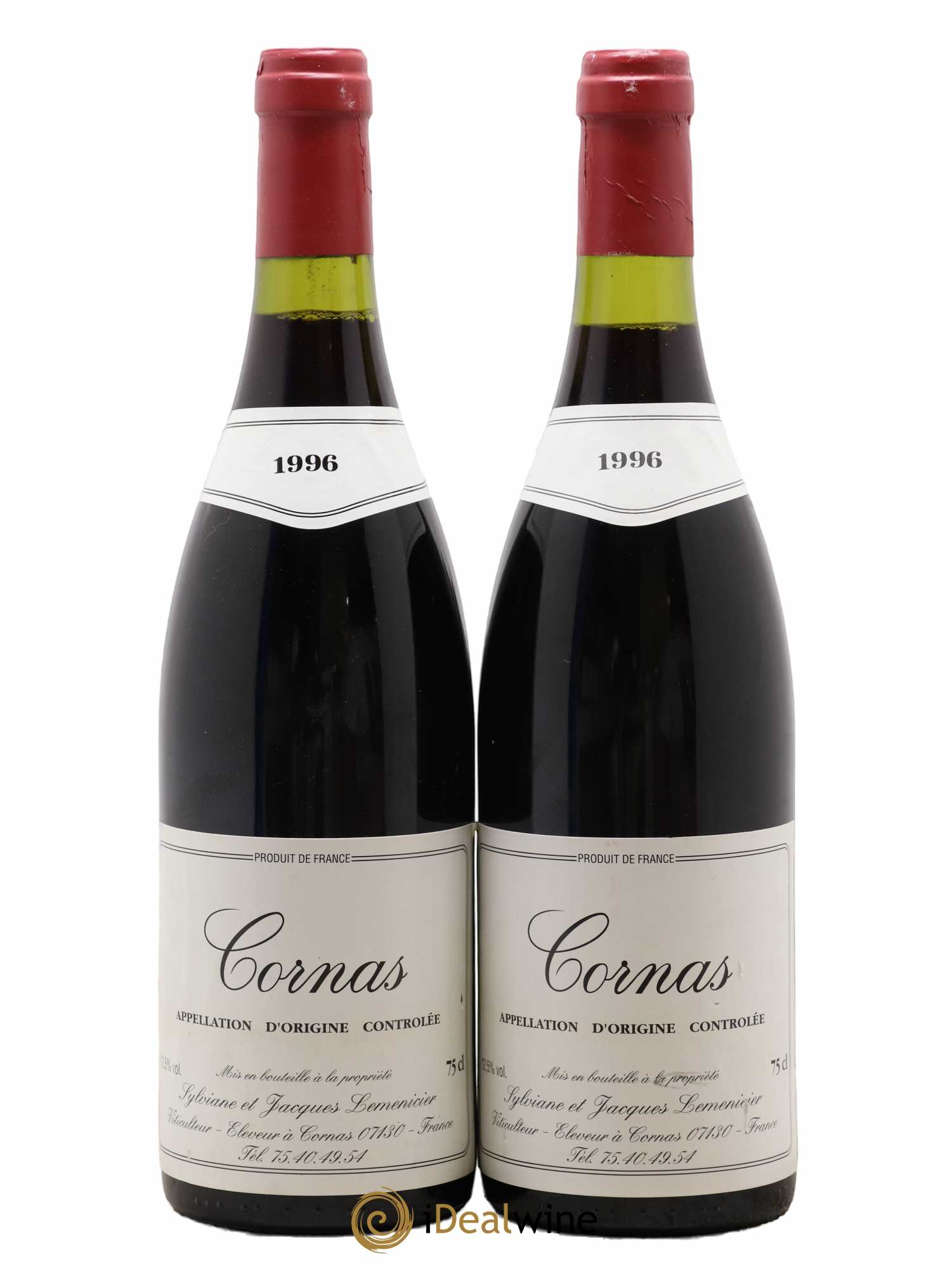 Cornas Domaine Lemenicier 1996 - Posten von 2 Flaschen - 0