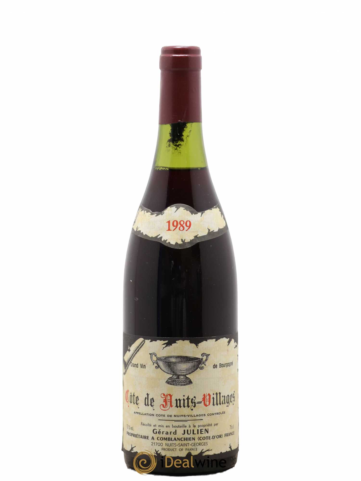 Côte de Nuits-Villages Gérard Julien 1989 - Lot de 1 bouteille - 0