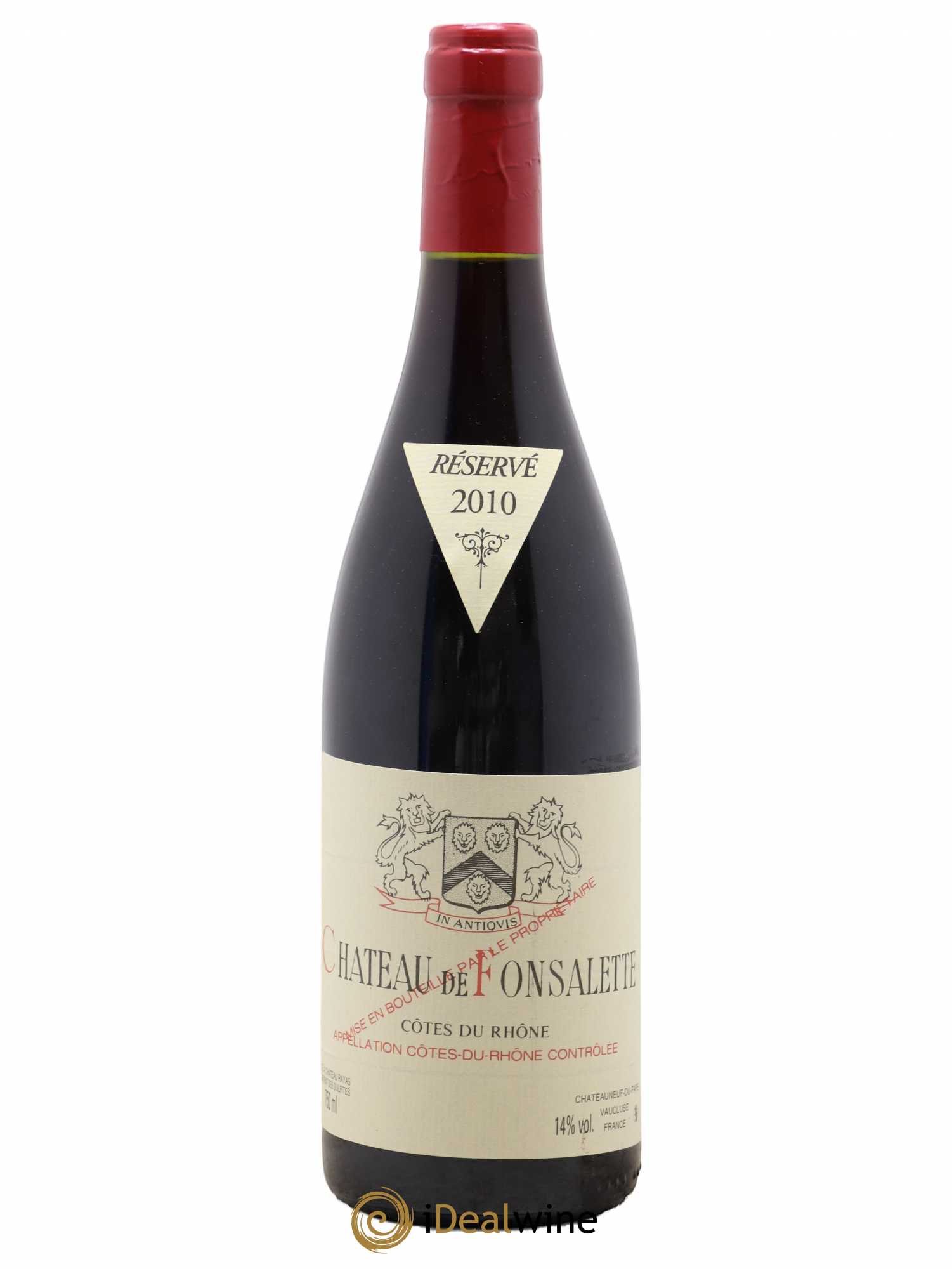 Côtes-du-Rhône Château de Fonsalette Emmanuel Reynaud 2010 - Lot de 1 bouteille - 0