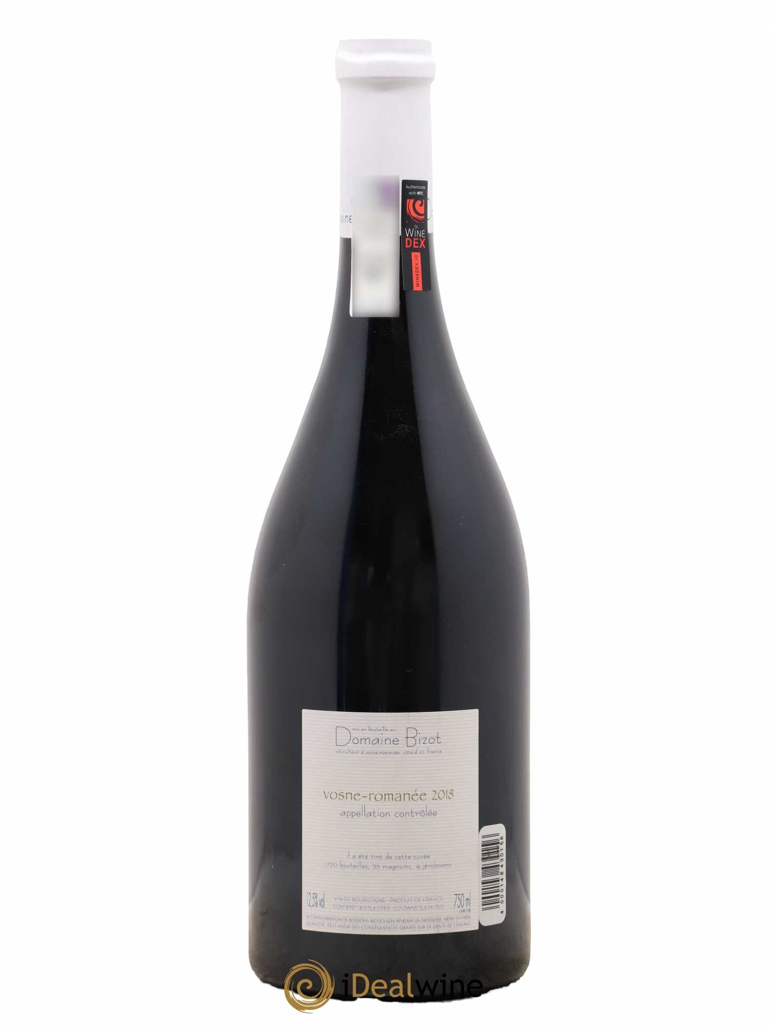 Vosne-Romanée Bizot (Domaine) 2018 - Lot de 1 bouteille - 1